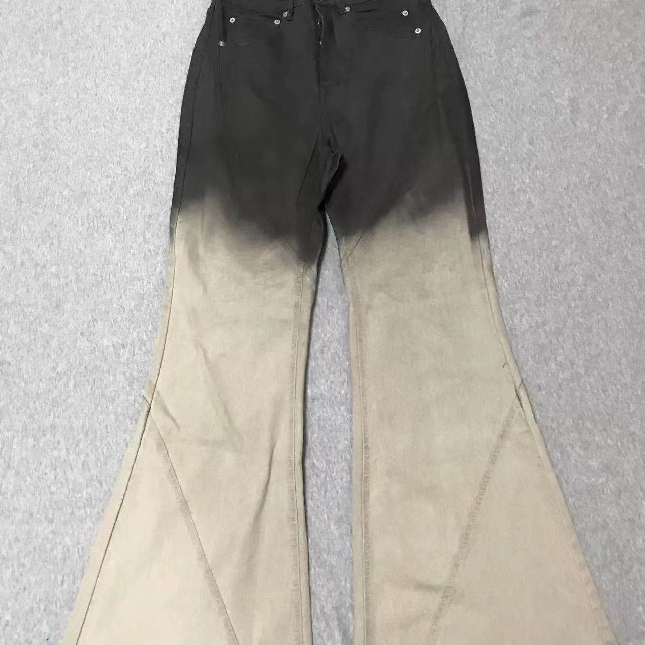 Japanese Brand vintage ombre wash micro-flare jeans Size US 34 / EU 50 - 8 Thumbnail