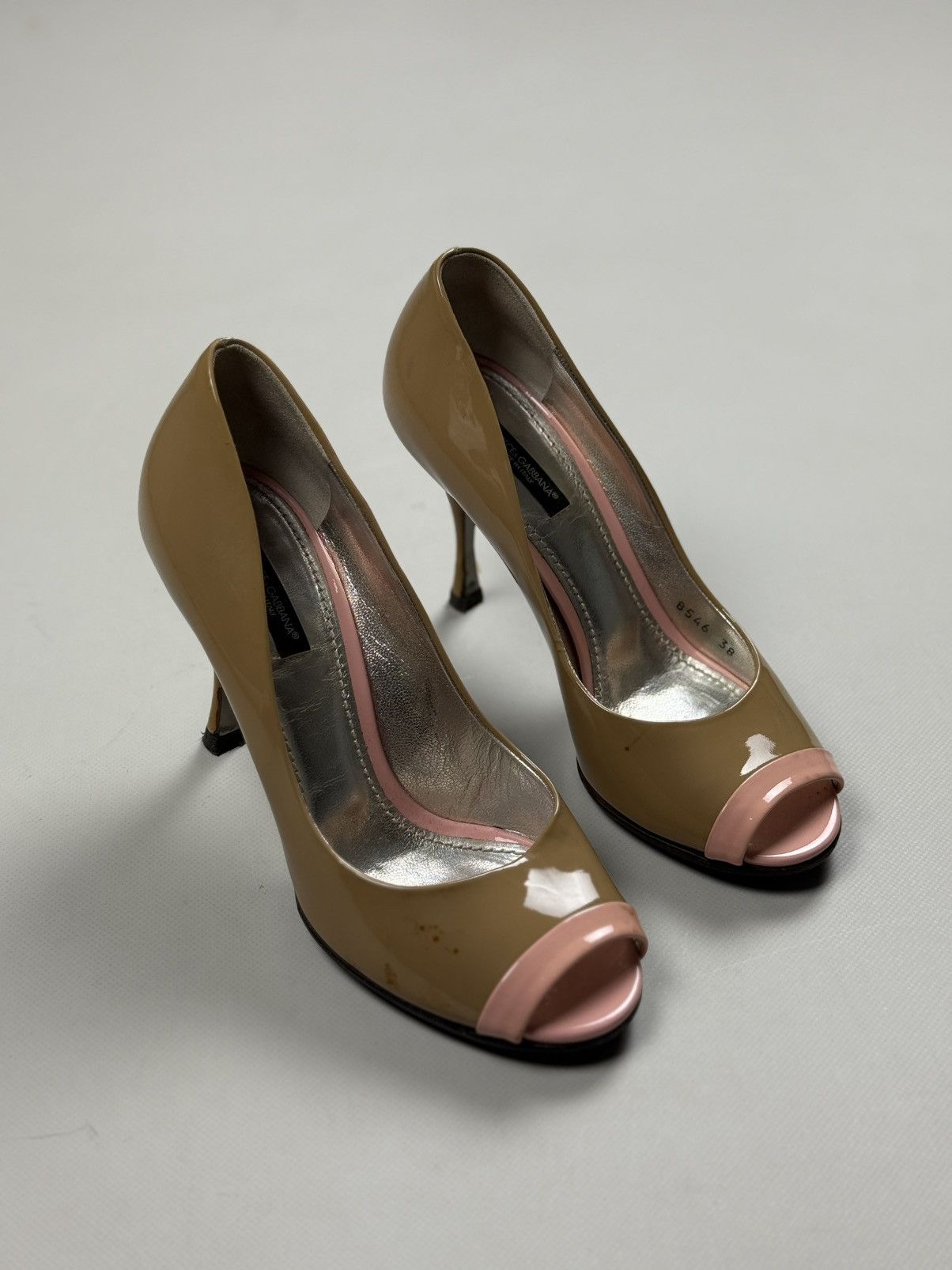 Dolce & Gabbana Dolce&Gabbana Ladies Pump Patent Leather Heels Shoes Size US 9 / IT 39 - 1 Thumbnail