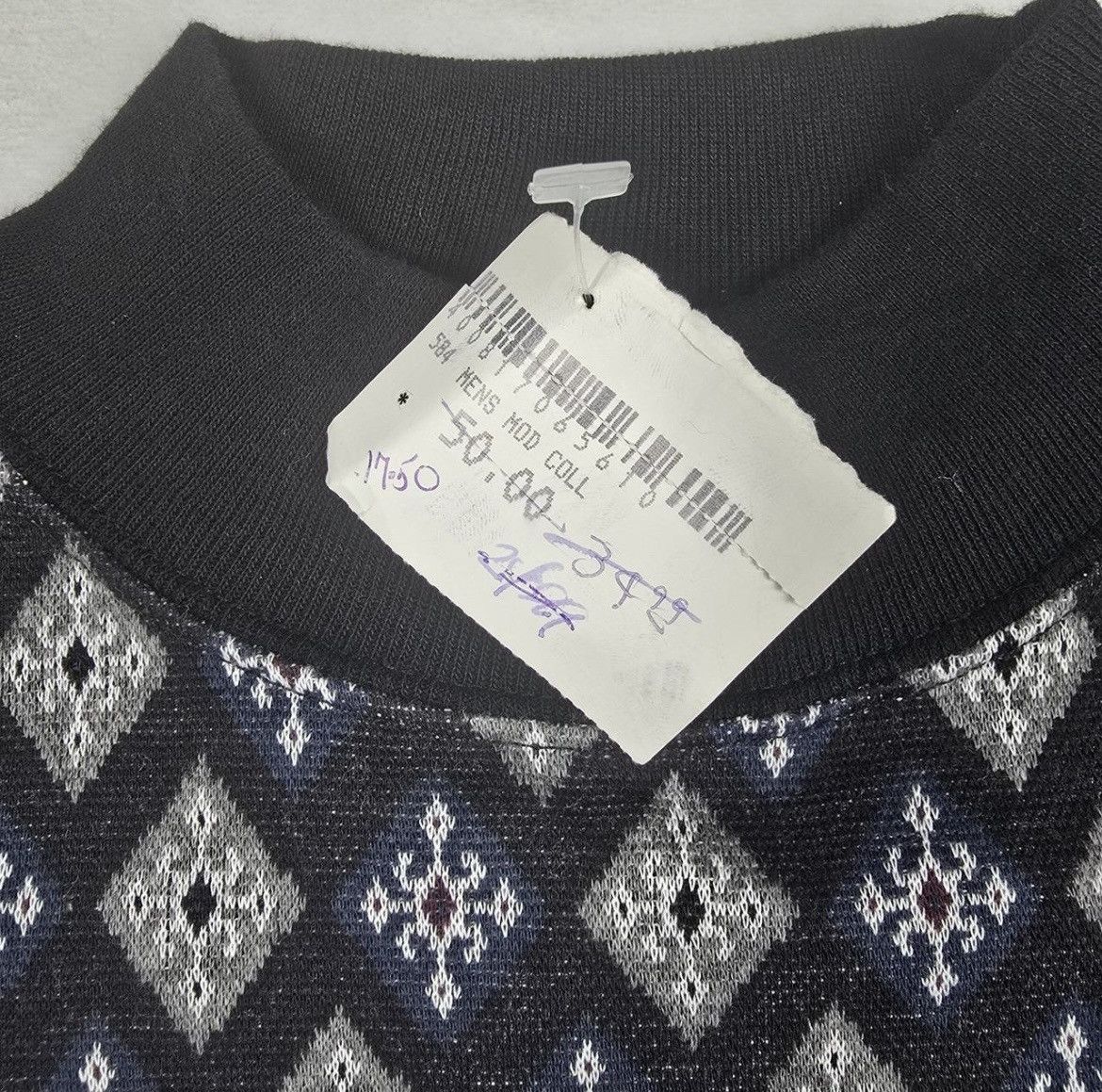 Yves Saint Laurent YSL Diamond Pattern Turtleneck Size US M / EU 48-50 / 2 - 4 Thumbnail