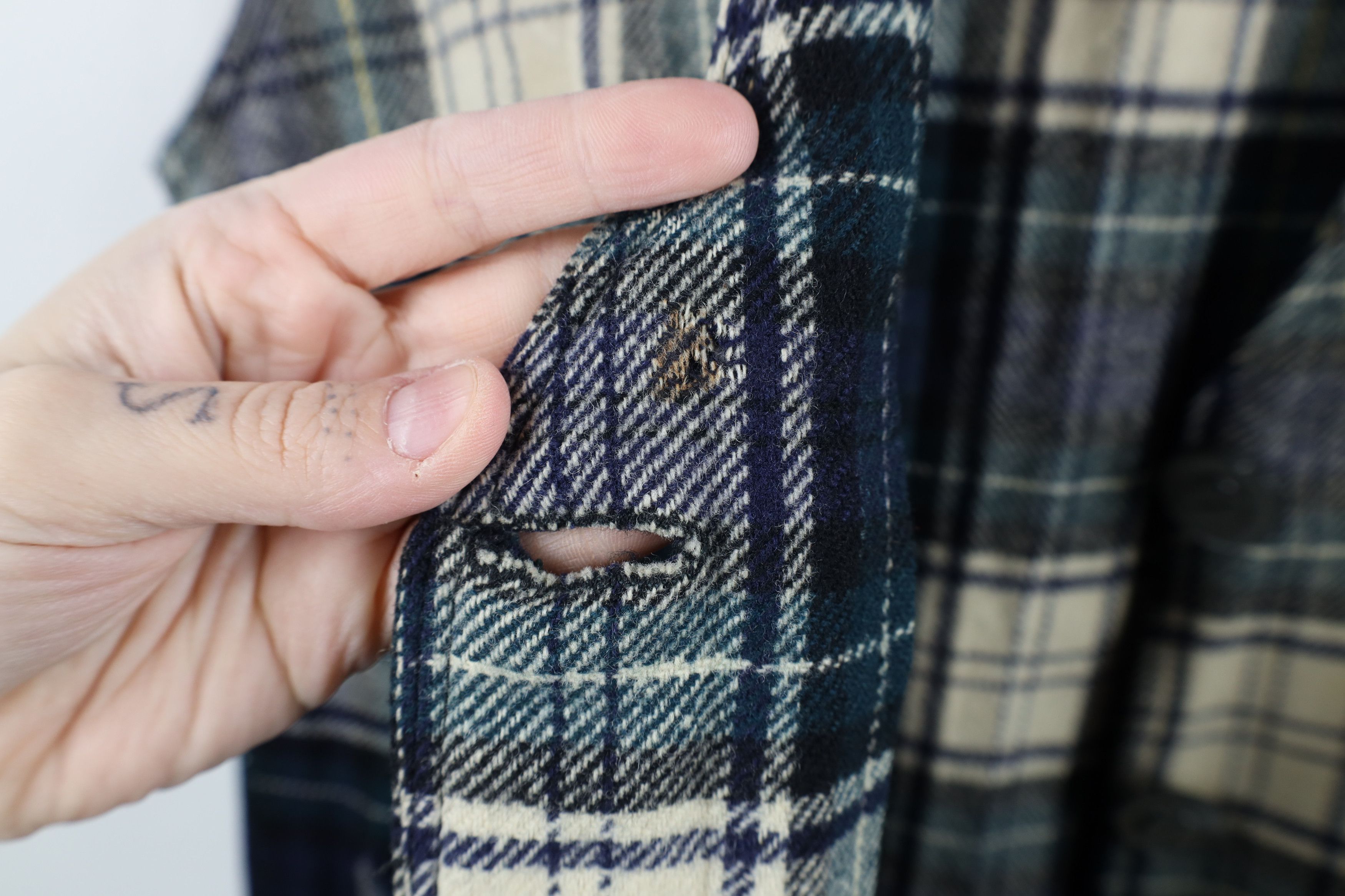 Vintage Vintage 60s 70s Streetwear Wool Button Vest Jacket Plaid USA Size L / US 10 / IT 46 - 10 Thumbnail