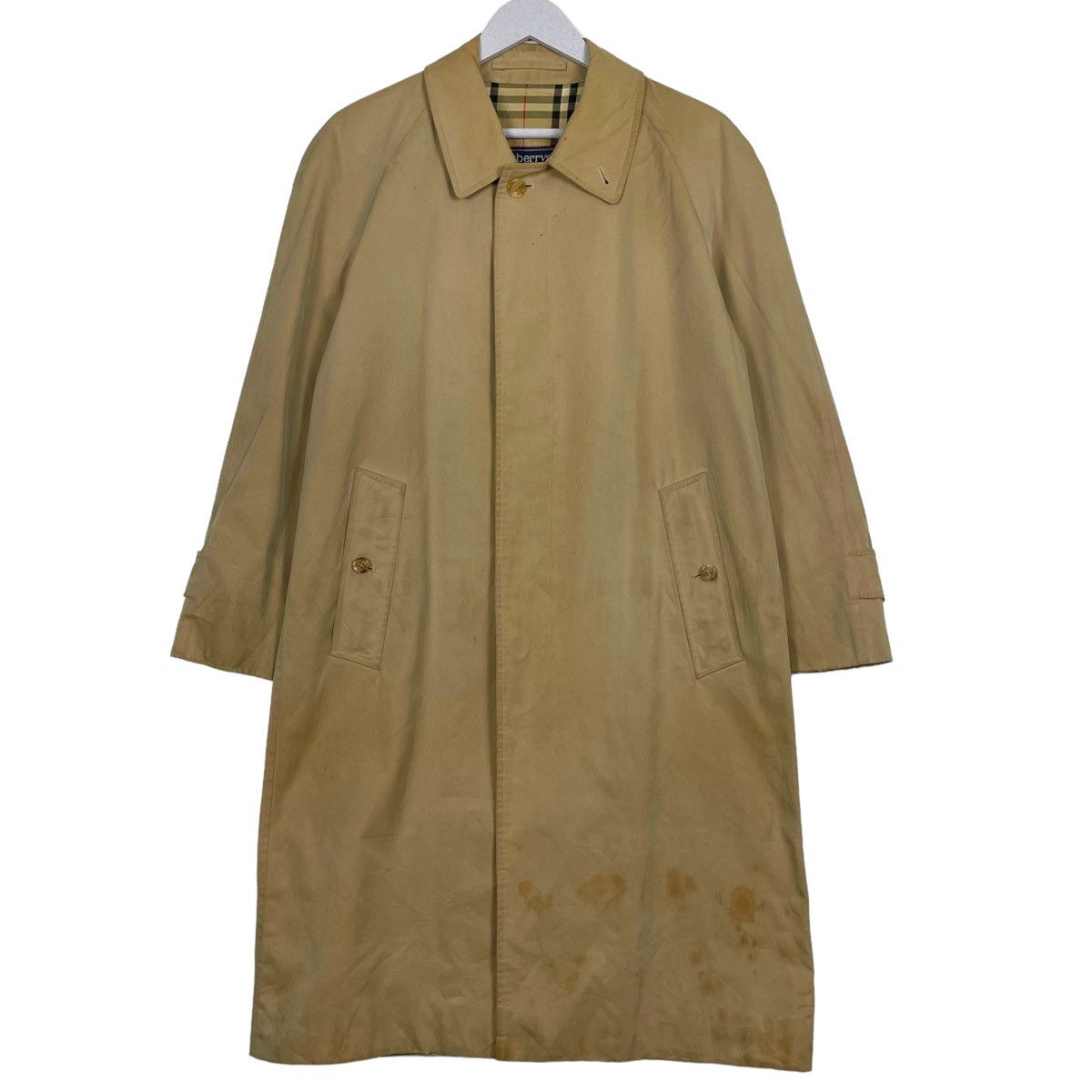 Burberry Prorsum × Vintage 💥VTG BURBERRYS PRORSUM NOVA CHECK TRENCH COAT Size US L / EU 52-54 / 3 - 2 Thumbnail