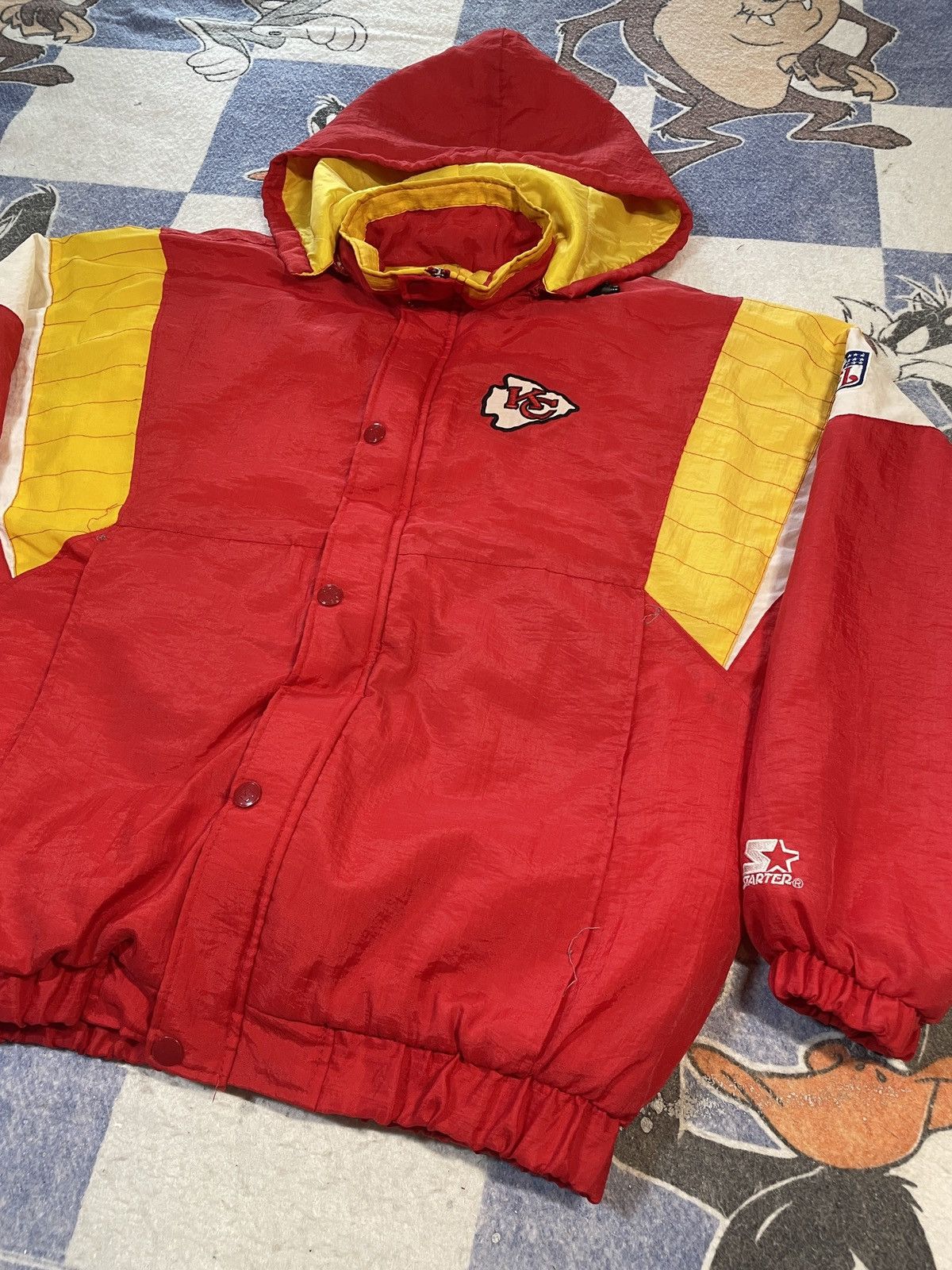 NFL Vintage Kansas City chiefs starter jacket Size US XL / EU 56 / 4 - 2 Thumbnail