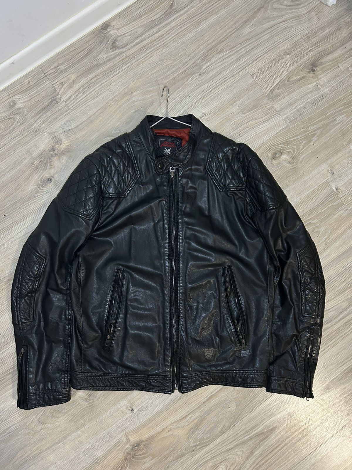 image of Vintage Diesel Industry 1978 Our Superior Leather Quality in Black, Men's (Size 2XL)