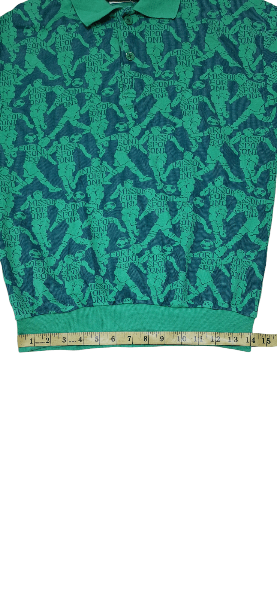 Missoni Rare Vintage Missoni Sport Fullprint Half Button Sweatshirt Size US XS / EU 42 / 0 - 14 Thumbnail