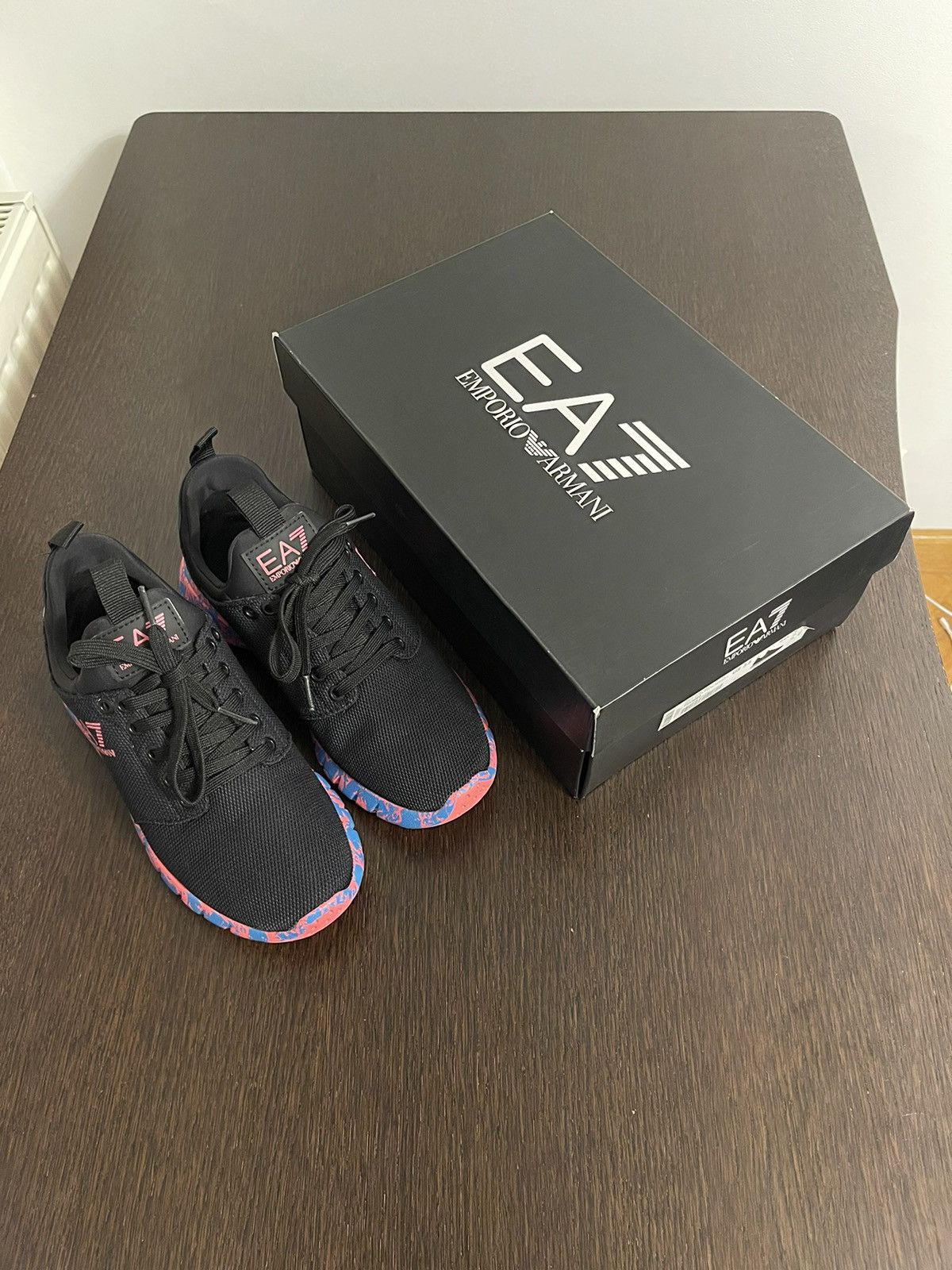 Emporio Armani EA7 black training sneakers Size US 5.5 / IT 35.5 - 12 Thumbnail