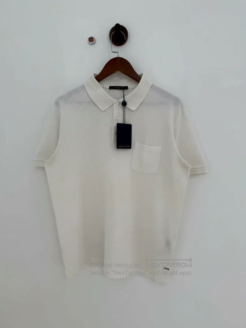 Louis Vuitton Louis Vuitton White checkerboard polo short sleeve Size US XL / EU 56 / 4 - 1 Thumbnail