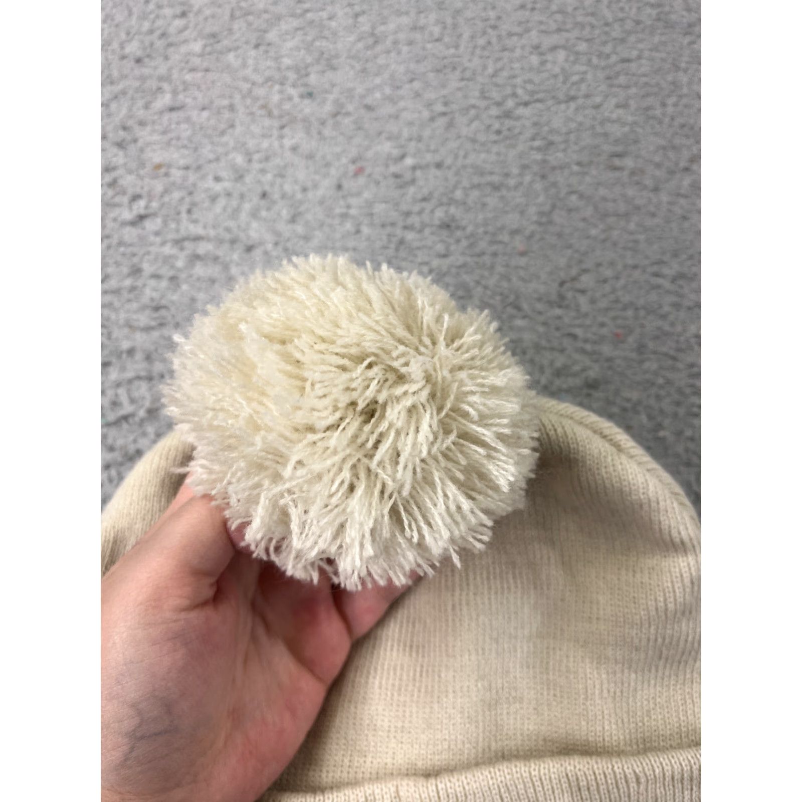 ALEXIS Alexis Bendel Beanie Toque Womens One Size Ivory Knit 100% Acrylic Ski Pom - Adult Beanie, Ivory, Knit, Autumn Winter, Hats, Womens Size ONE SIZE - 2 Thumbnail