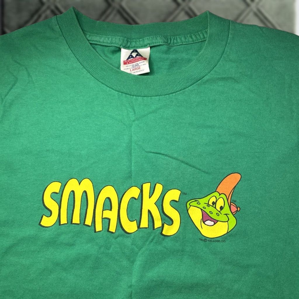 Vintage VINTAGE Kellogg's Cornflakes T-Shirt L White 90s Unisex Adults Short Sleeve Heavyweight 90s Food Animals Frog Distressed Large Mens Womens Boys Girls Size US L / EU 52-54 / 3 - 1 Thumbnail