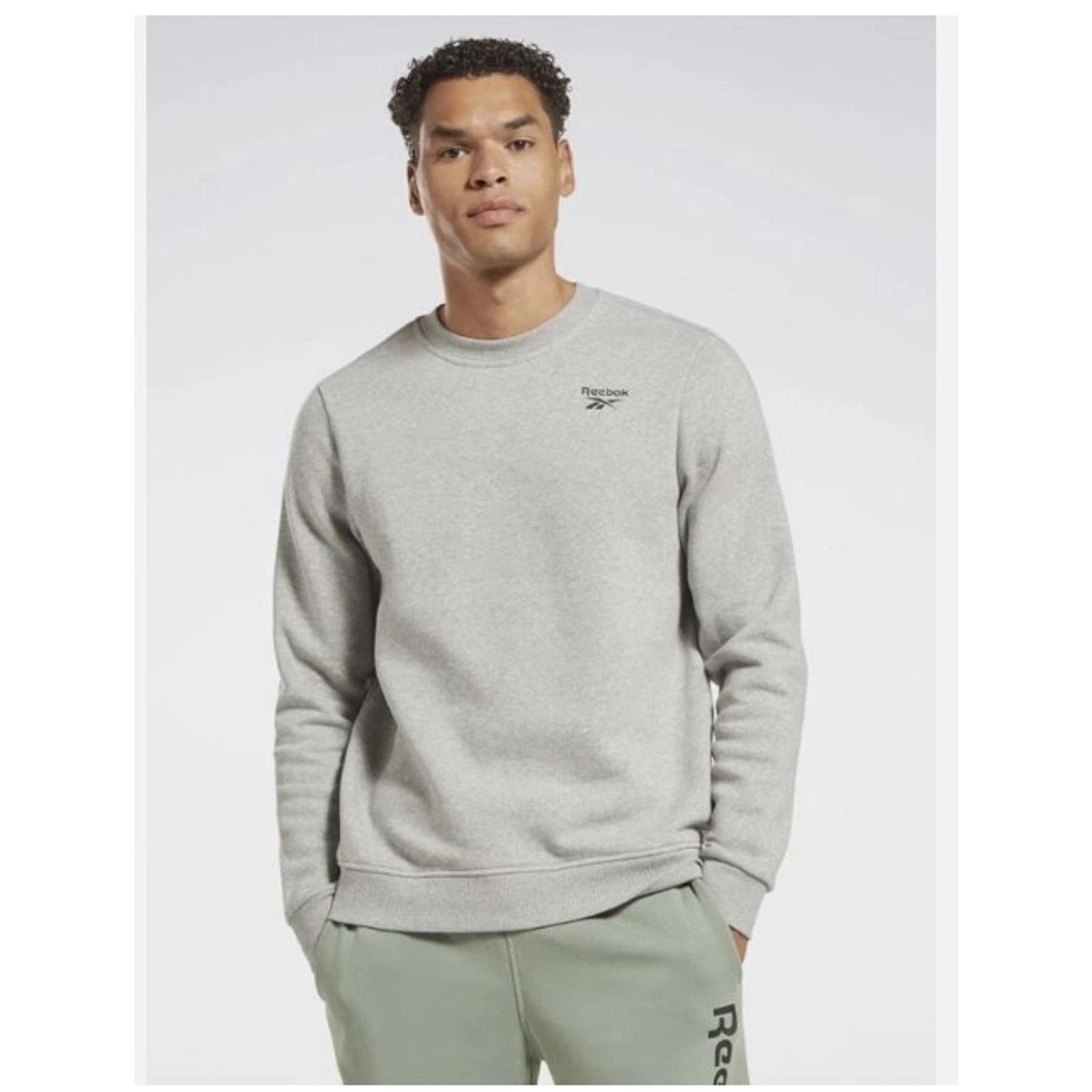 Reebok Reebok Men's Identity Vector Fleece Sweatshirt Grey Small Size US S / EU 44-46 / 1 - 1 Thumbnail
