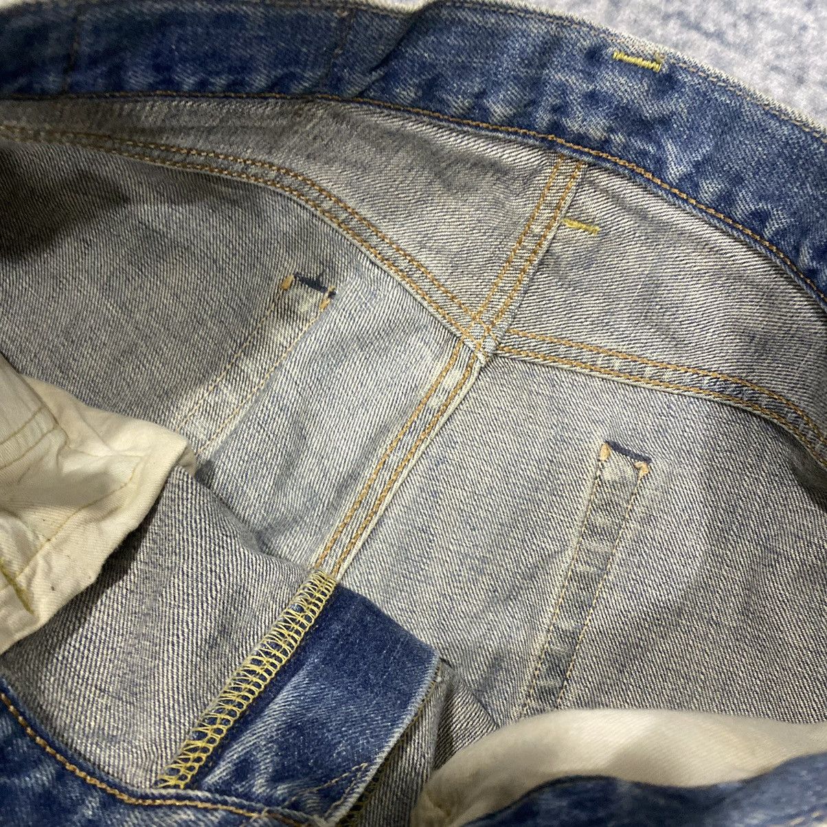 Edwin × Vintage Selvedge☠️ Edwin 505x Mudwash Jeans Dirty 90s 80s Distressed Size US 32 / EU 48 - 9 Thumbnail