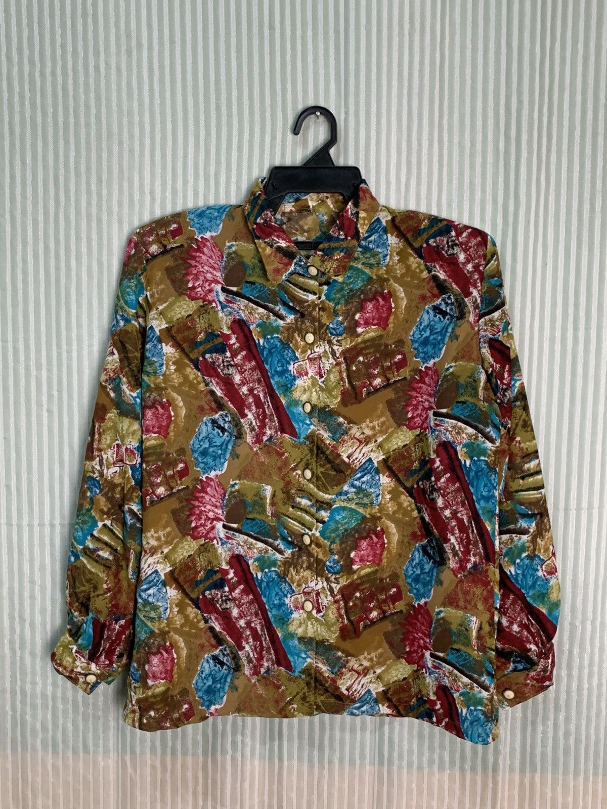 Vintage Rare Design Vintage-Style Long-Sleeve Blouse Size M / US 6-8 / IT 42-44 - 1 Thumbnail