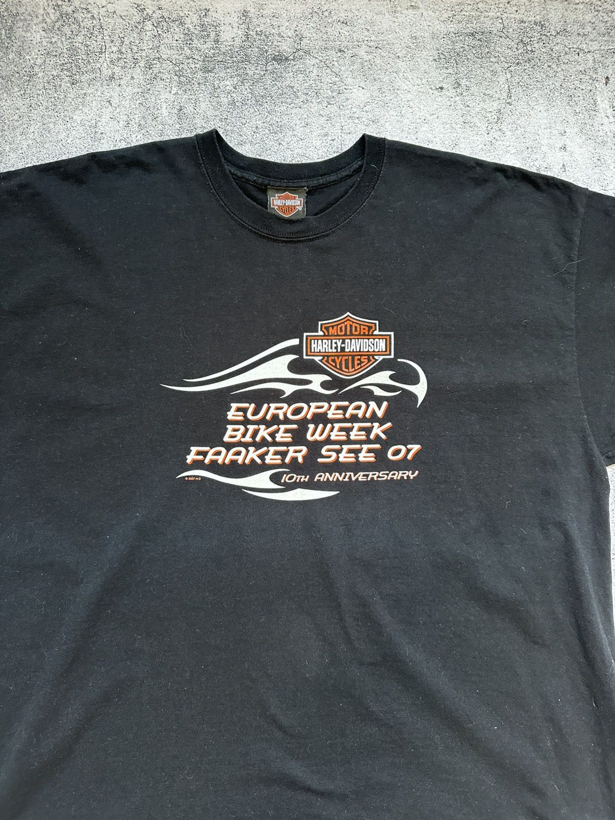 Harley Davidson Vintage Harley Davidson Europe Bike Week T-shirt Size US XXL / EU 58 / 5 - 6 Thumbnail