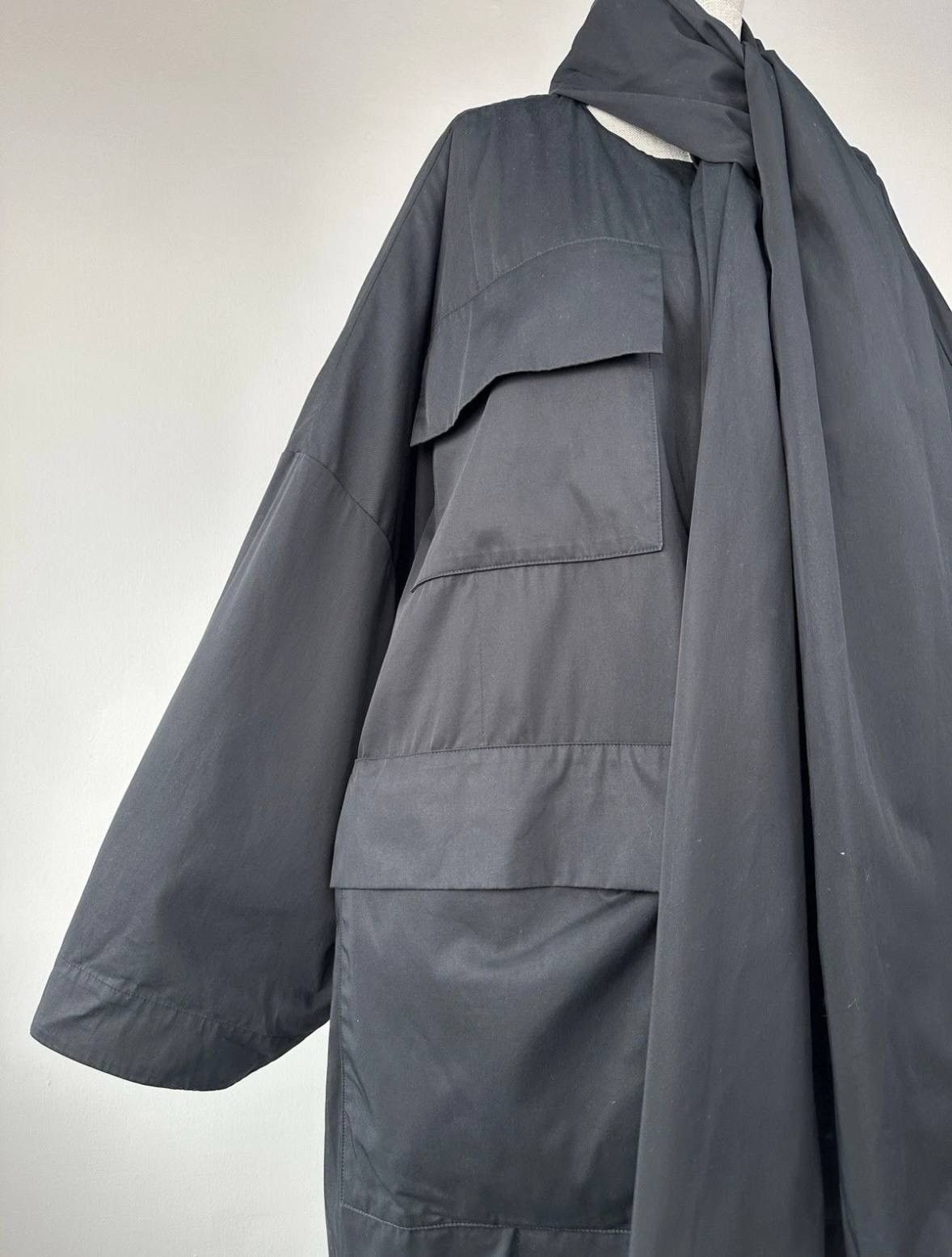 Other CHRISTA DE CAROUGE Avant Garde Black Oversized Coat Jacket Size ONE SIZE - 19 Thumbnail