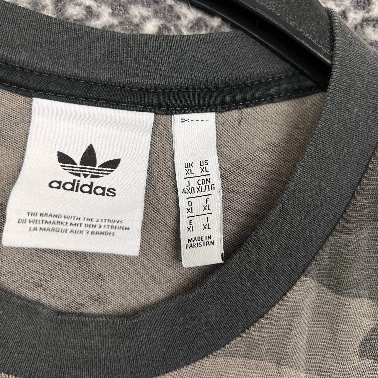 Adidas Adidas Shirt Men Extra Large Black Camo Crew Neck Cotton Size US XL / EU 56 / 4 - 5 Thumbnail