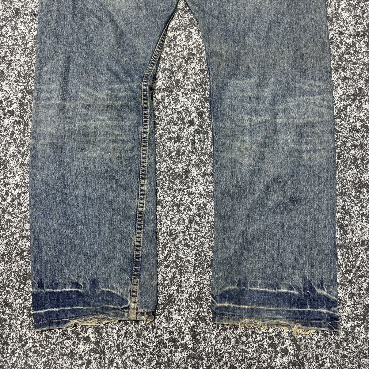 Japanese Brand × Takeo Kikuchi 🔴 Vintage Takeo Kikuchi Patchwork Distressed Denim Jeans 🔴 Size US 36 / EU 52 - 11 Thumbnail