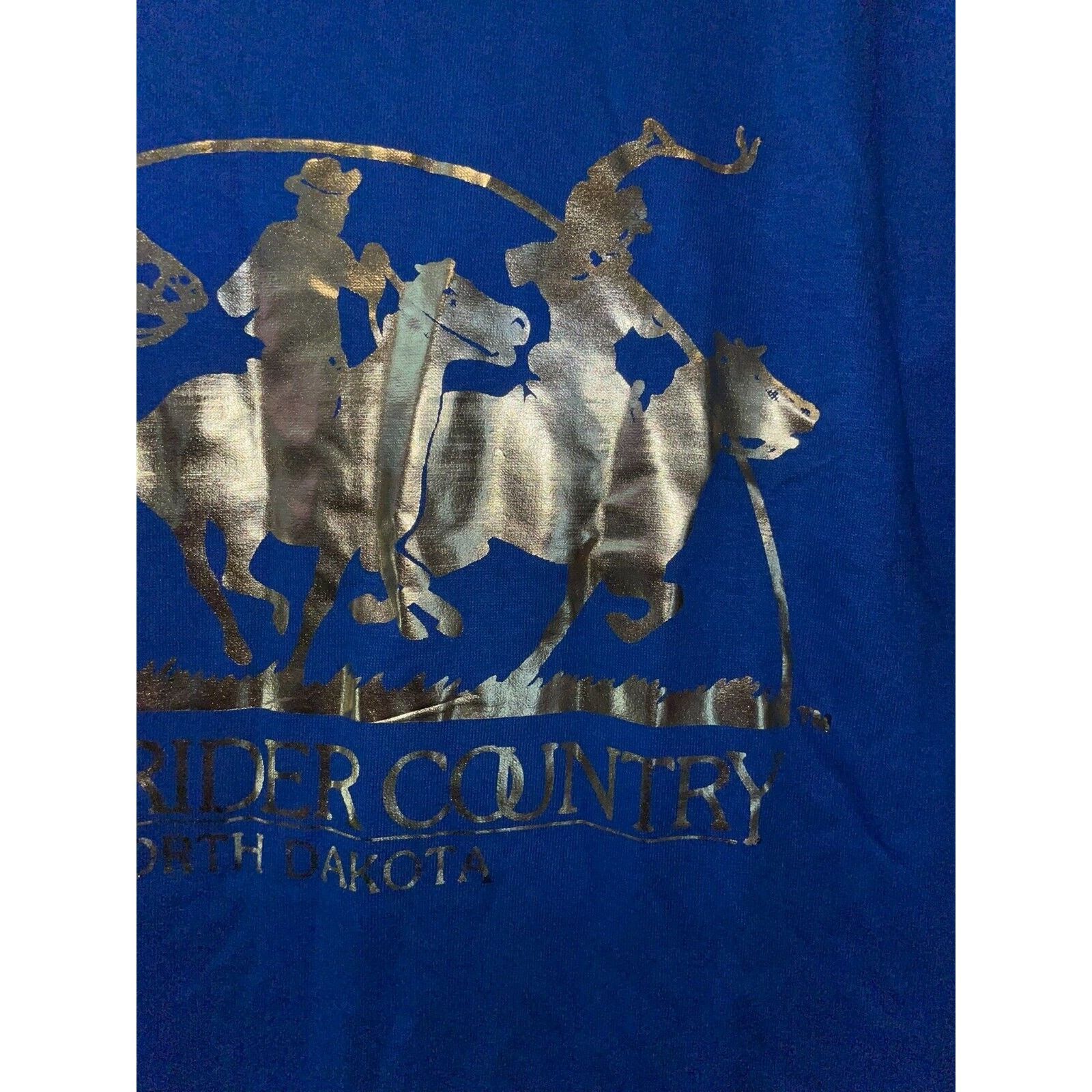 Jerzees Vintage Cowboy Shirt Rough Rider Country Western 1980s 80s Size US M / EU 48-50 / 2 - 4 Thumbnail