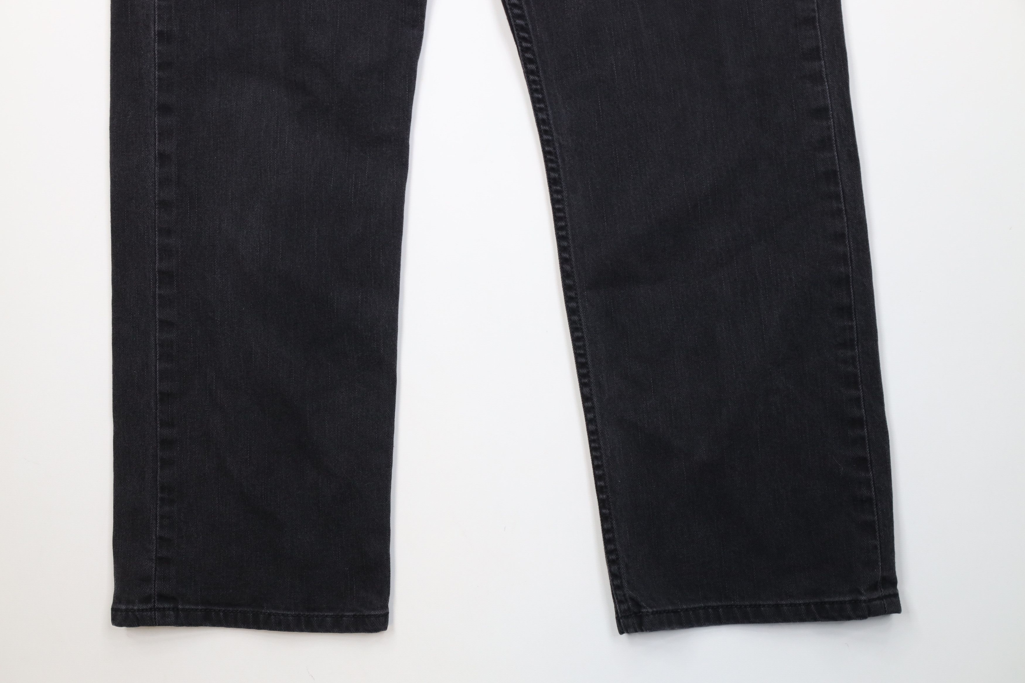 Levi's Vintage Y2K Levis 569 Straight Wide Leg Denim Jeans Black Size US 34 / EU 50 - 4 Thumbnail