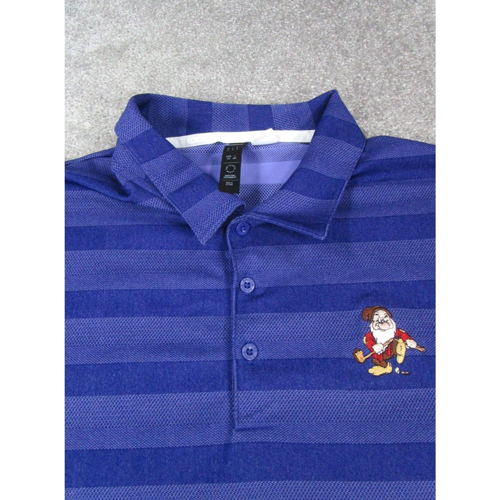 Adidas Adidas Polo Shirt Mens Large Blue Golf Logo Shirt Polo Adidas Golf Mens L Blue Logo Size US L / EU 52-54 / 3 - 2 Thumbnail
