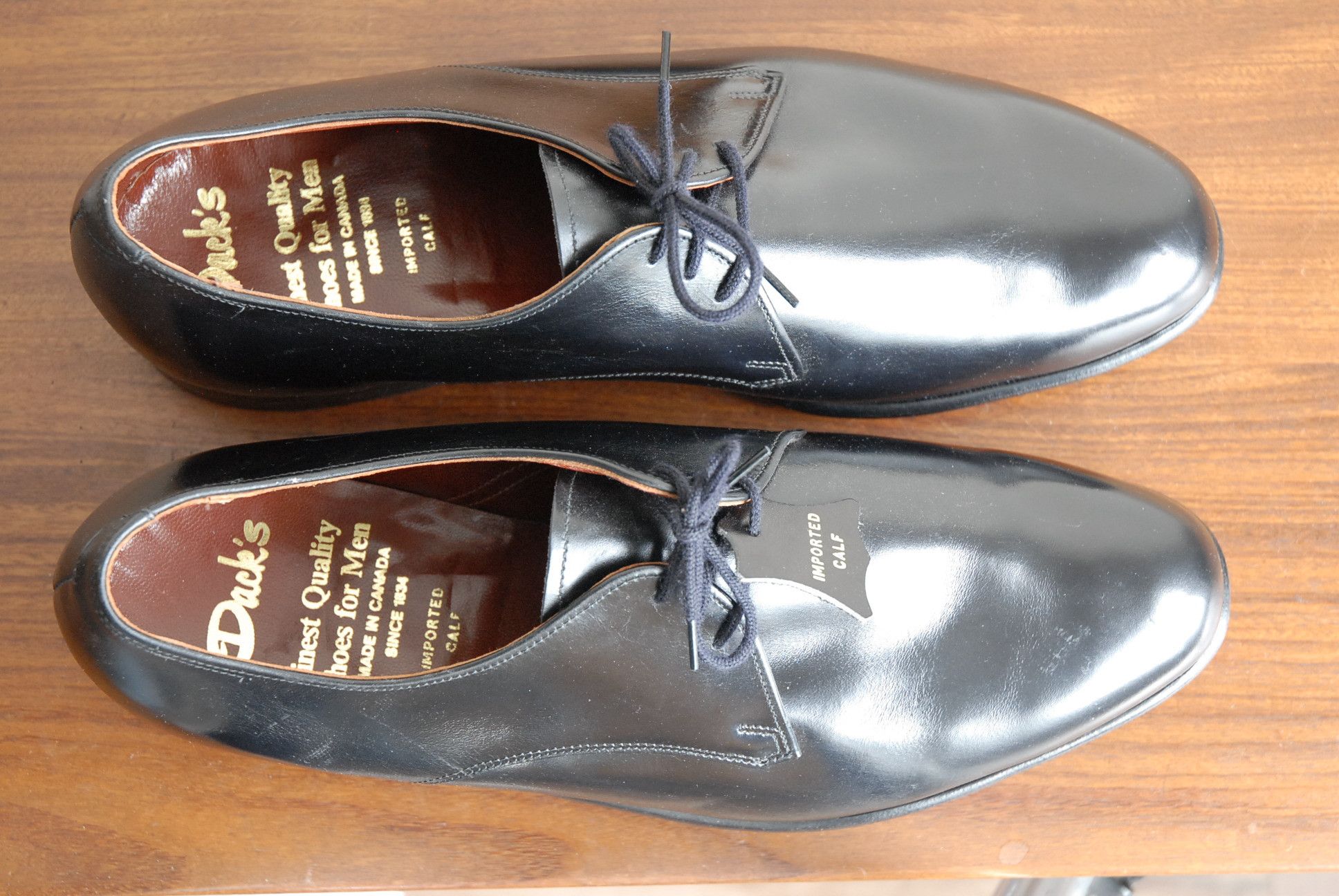 Dack's Gloss black tuxedo shoes - New! Size US 11 / EU 44 - 6 Thumbnail