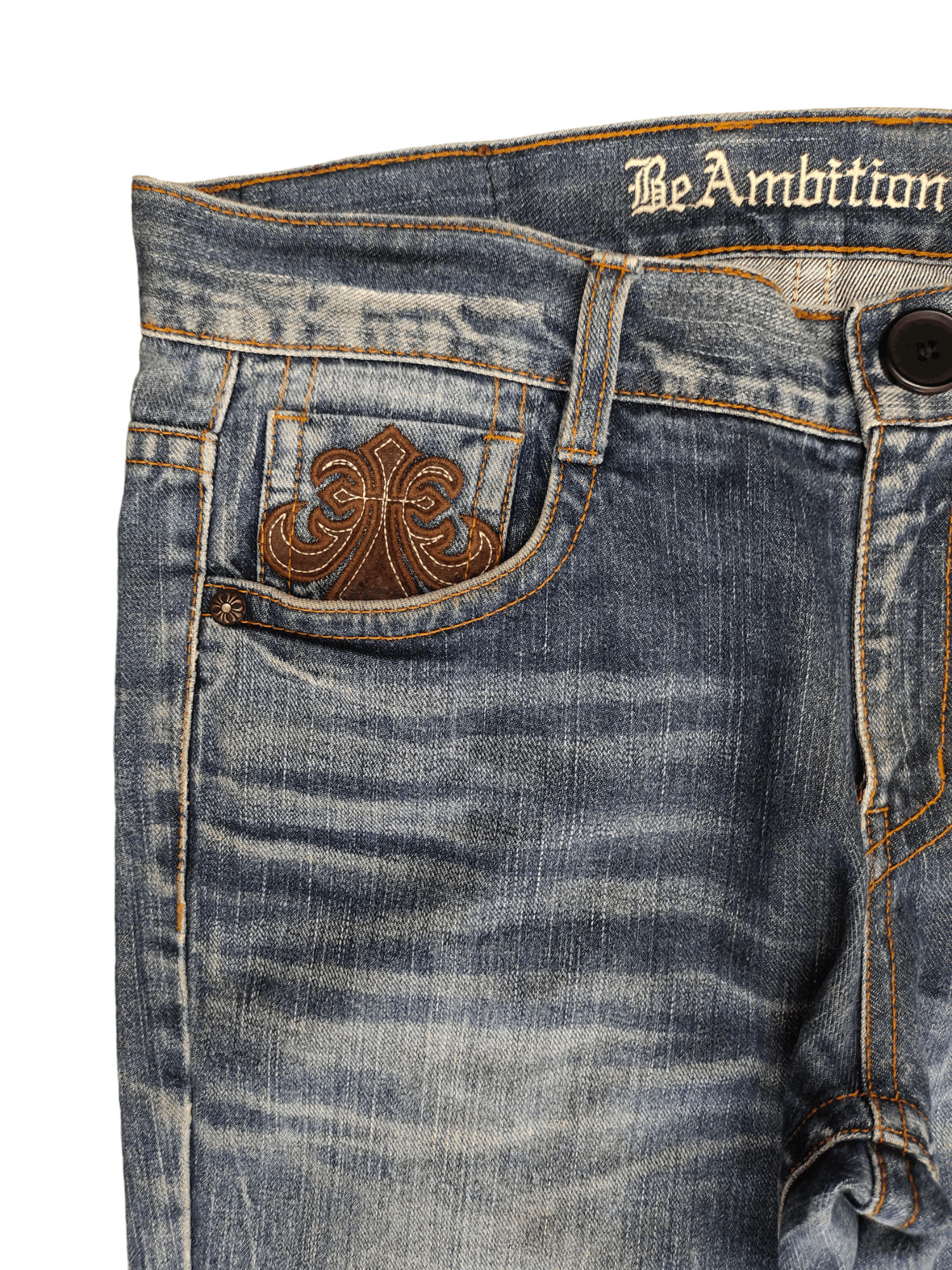 Affliction Be Ambition Cross And Wings Embroider Chrome Heart Style Y2k Size US 34 / EU 50 - 12 Thumbnail