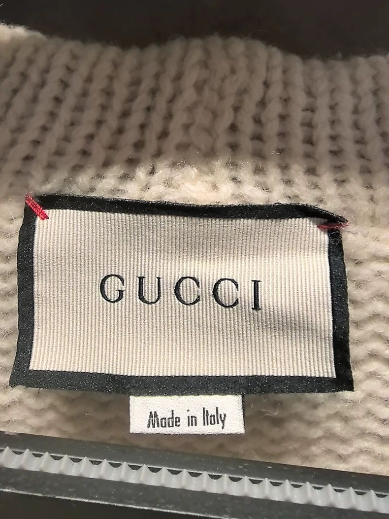 Gucci Gucci Red and green twisted flower knitting wool cardigan j Size L / US 10 / IT 46 - 5 Thumbnail