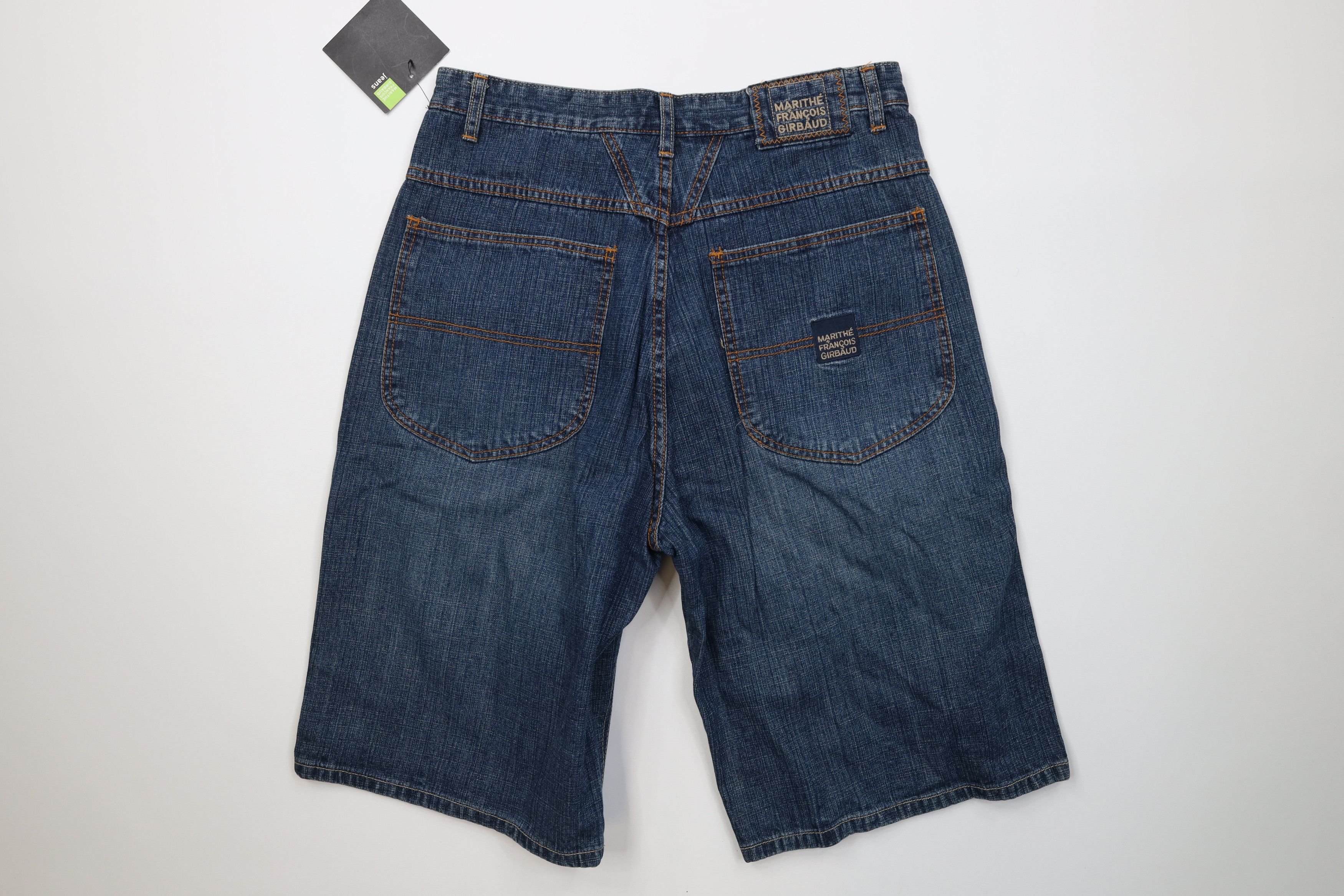 Marithe + Francois Girbaud Deadstock Vintage 90s Marithe Francois Girbaud Denim Shorts Size US 32 / EU 48 - 11 Thumbnail