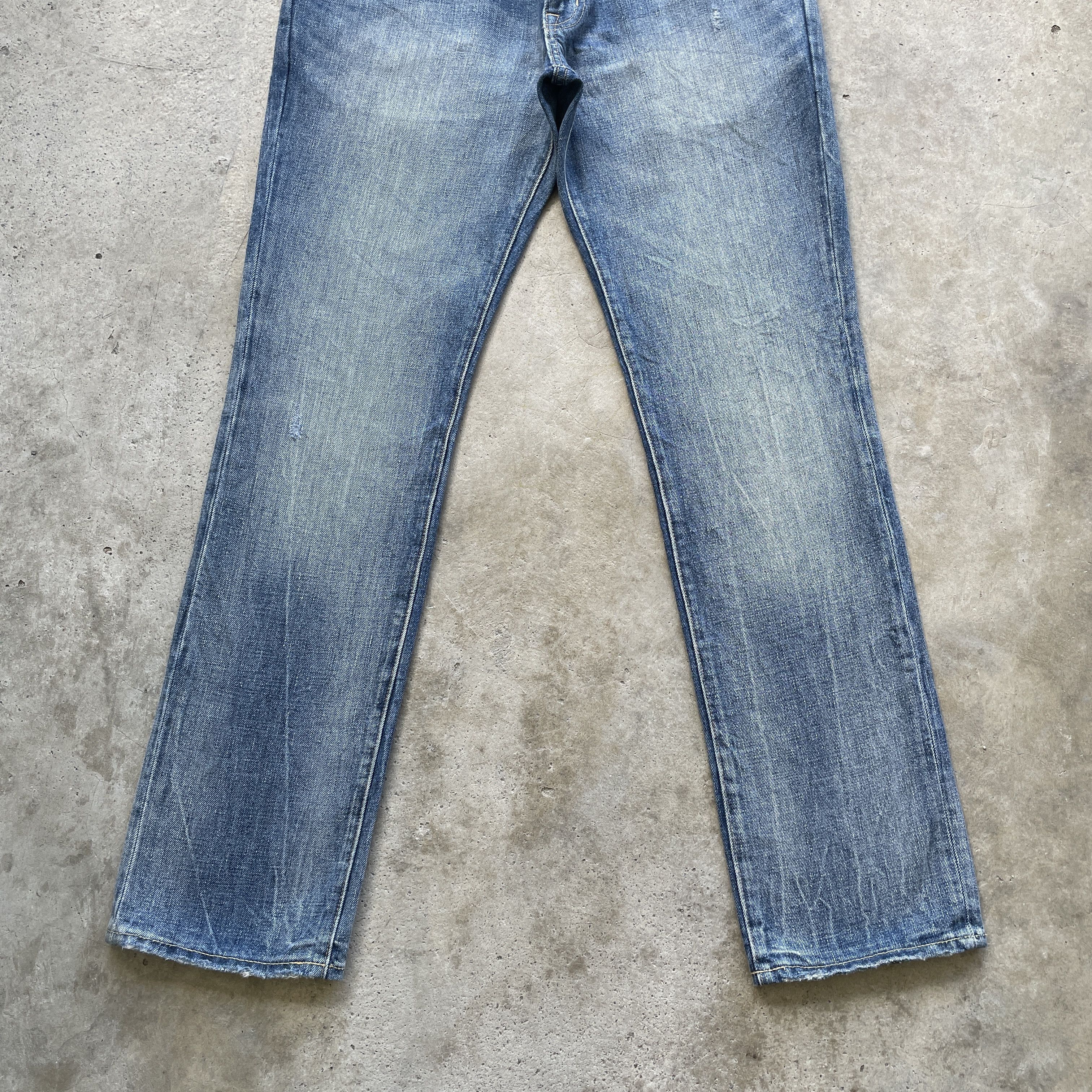 Gap × Jean W32 VINTAGE GAP JEANS STRAIGHT SLIM FIT FADED DENIM PANTS Size US 32 / EU 48 - 4 Thumbnail