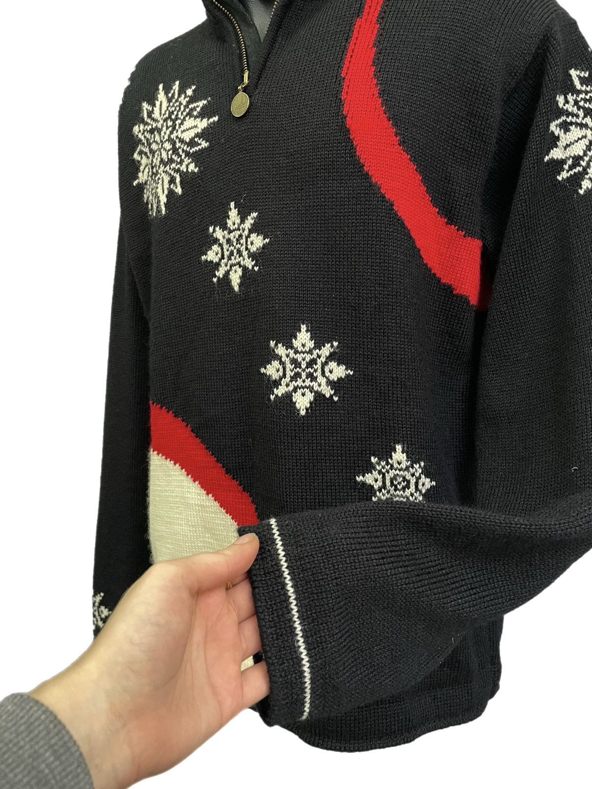 Dale Of Norway Vintage Dale of Norway wool sweater black Nordic knit L Size US L / EU 52-54 / 3 - 6 Thumbnail