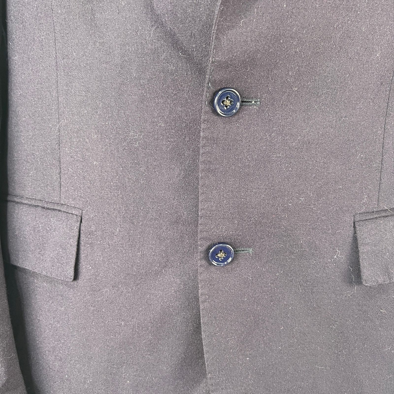 Polo Ralph Lauren Polo Ralph Lauren Wool Navy Blazer With Elbow Patches Size 42R - 2 Thumbnail