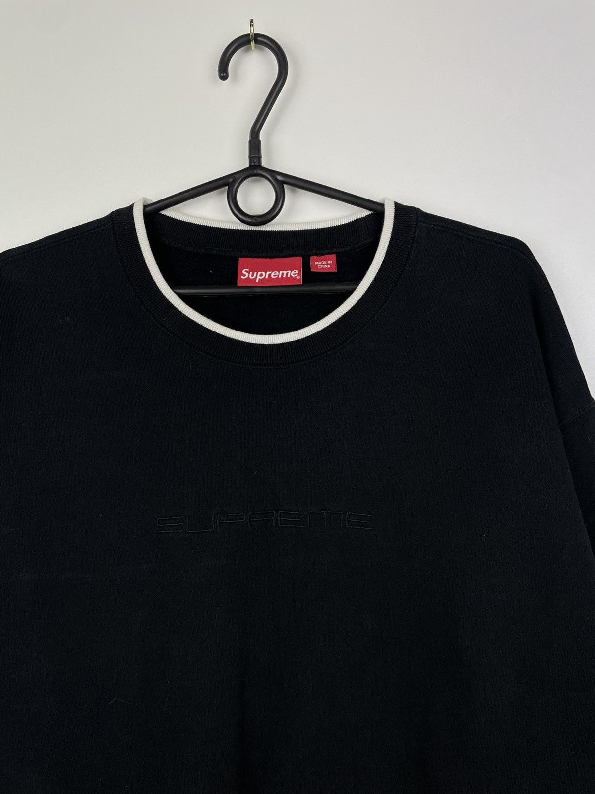 Supreme Supreme Stretch Crewneck sweatshirt Black Size L Size US L / EU 52-54 / 3 - 3 Thumbnail