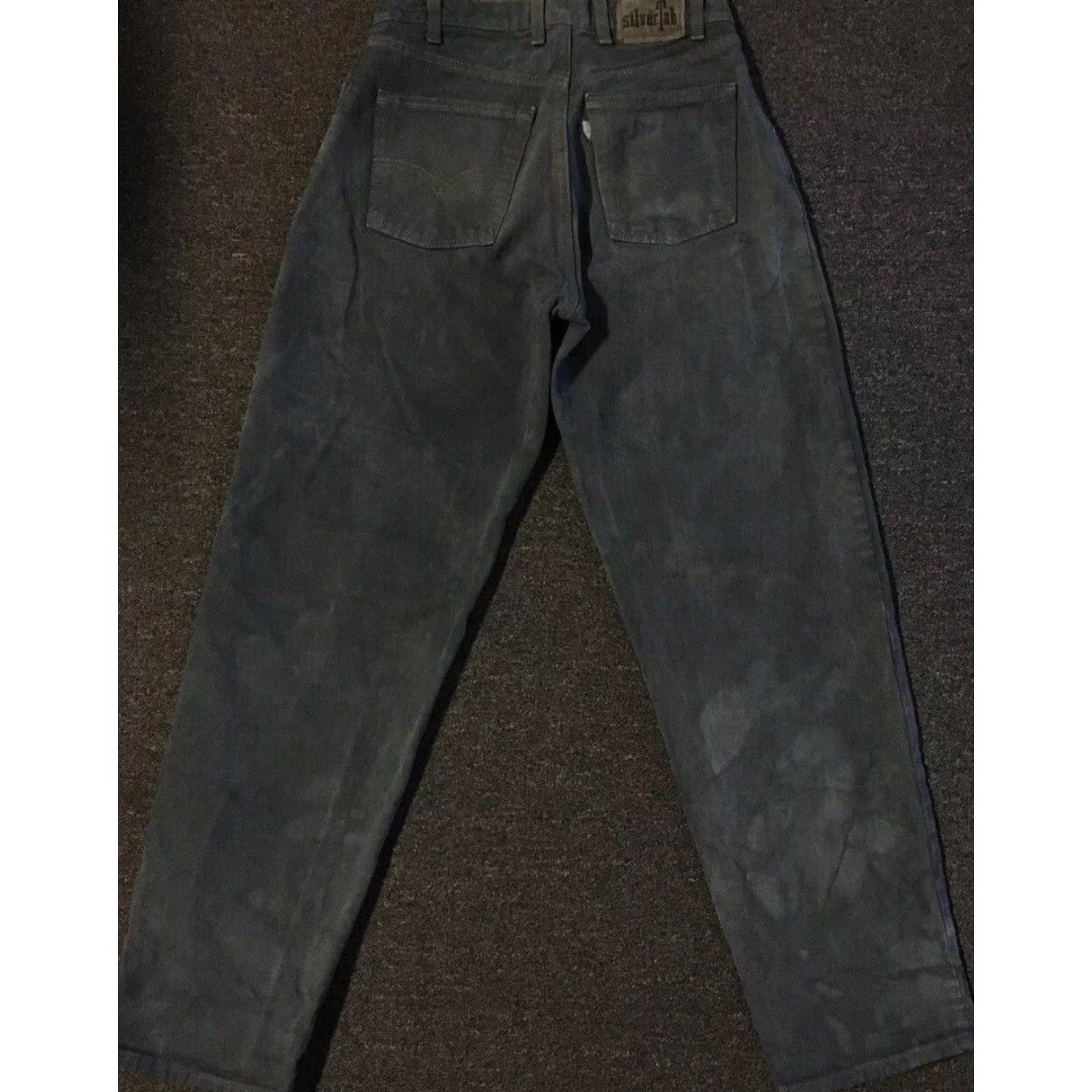 Levi's VINTAGE Levis Silvertab 90s Faded Distress Baggy Jeans 29 USA Grunge Skate Big Boy Size US 29 - 2 Thumbnail