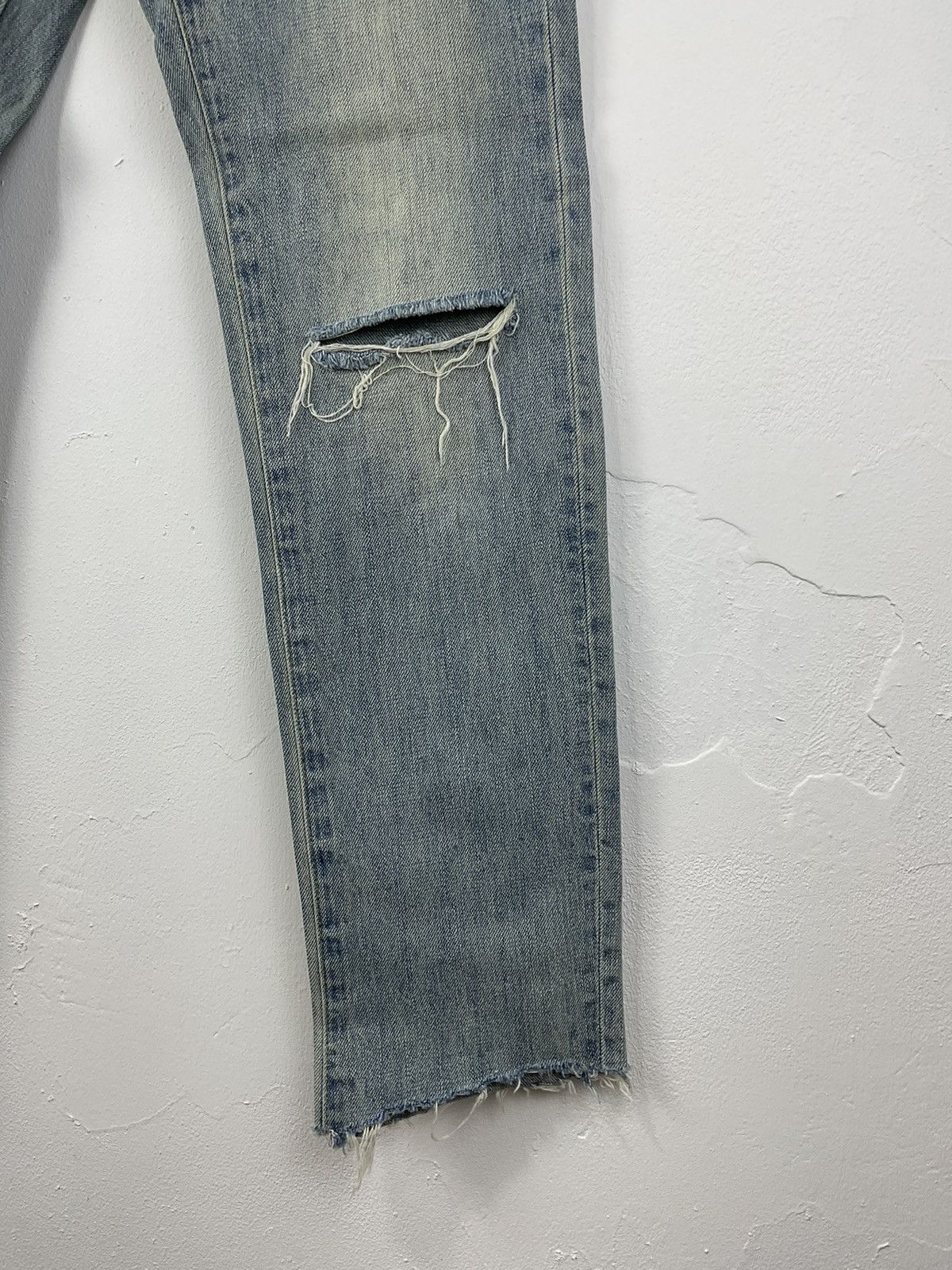 Saint Laurent Paris Saint Laurent Distressed Slim Jean Size US 28 / EU 44 - 6 Thumbnail