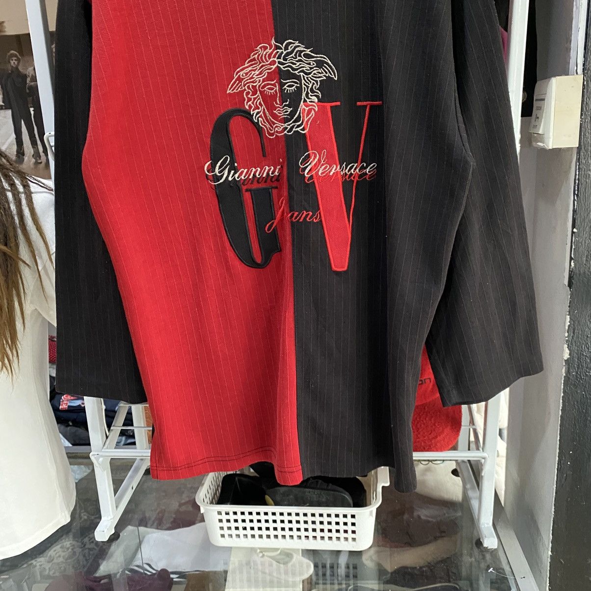 Versace Jeans Couture VINTAGE‼️Versace Jeans Couture Cotton Knit Longsleeve Shirts Size US L / EU 52-54 / 3 - 4 Thumbnail
