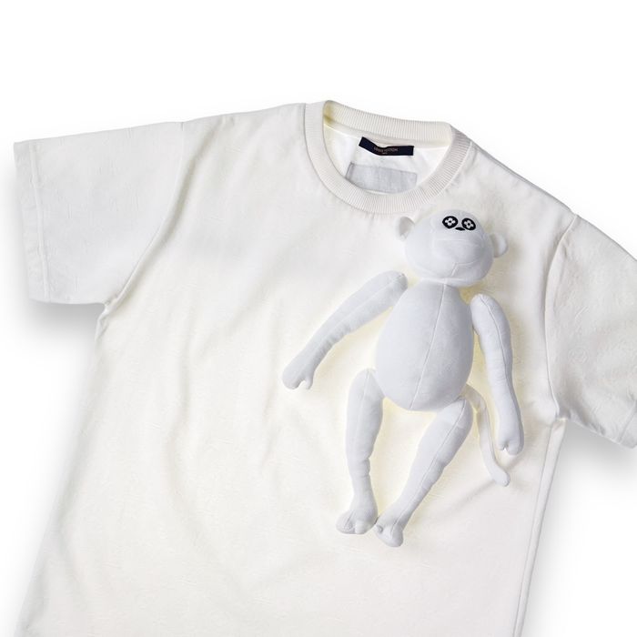 Louis Vuitton x Supreme - Authenticated T-Shirt - Cotton White Plain for Men, Good Condition