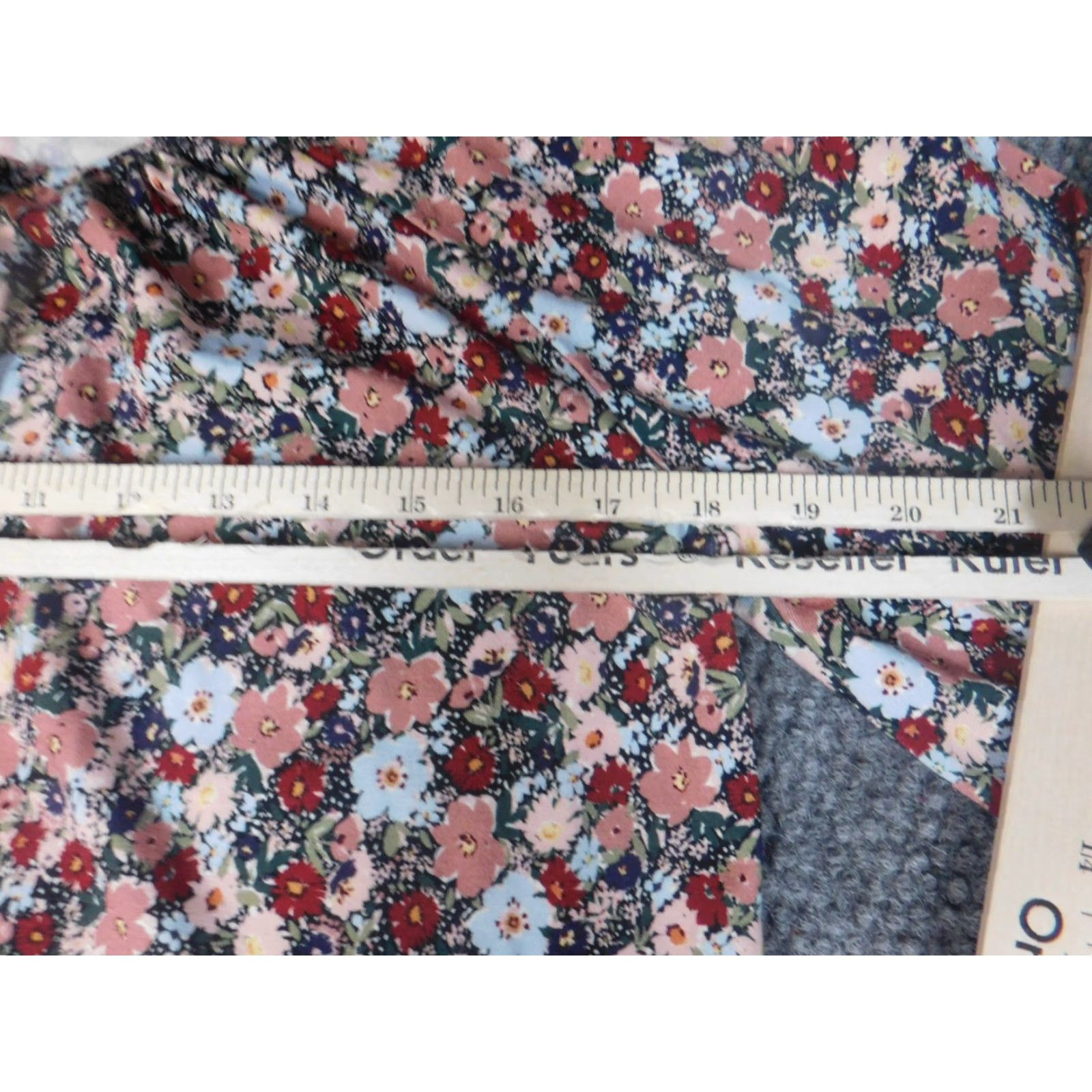 Vintage Baukjen Womens Blouse 6 Blue Floral Button Down Long Sleeve Round Neck Pullover Casual Regular Viscose Down Button Size M / US 6-8 / IT 42-44 - 4 Thumbnail