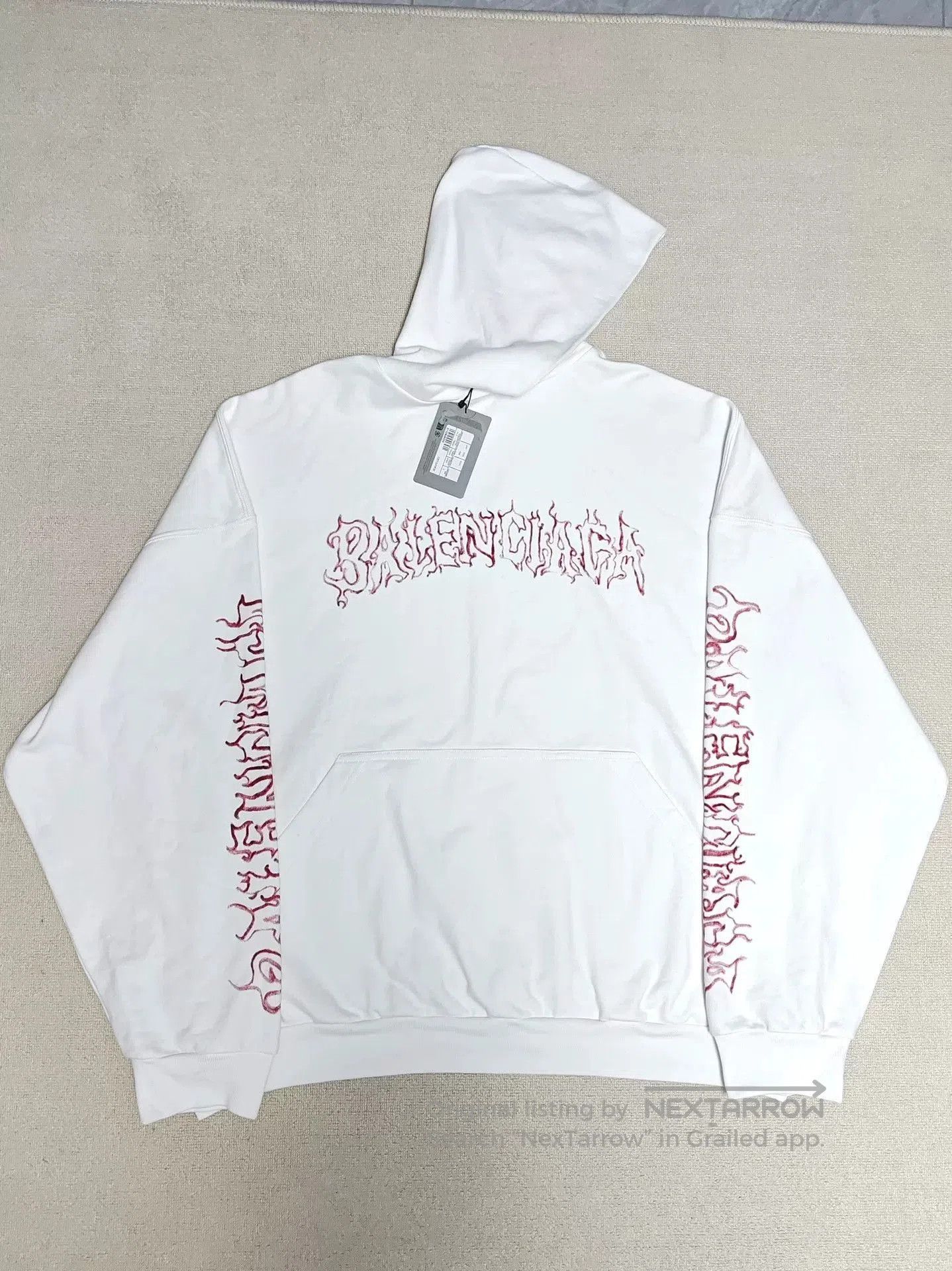 Balenciaga balenciaga dragon flame hooded sweatshirt. Size US L / EU 52-54 / 3 - 1 Thumbnail