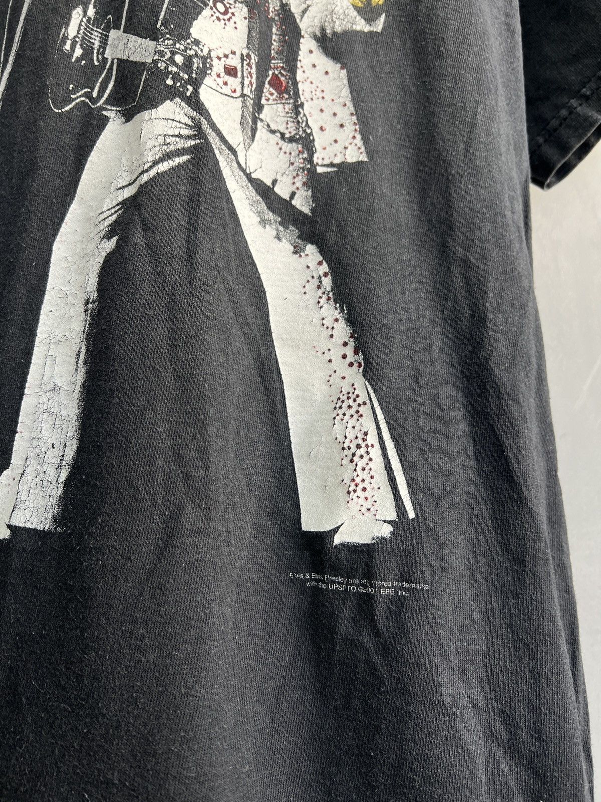 Gildan Vintage Logo Las Vegas Graphic T Shirt Elvis Presley 90s Size US L / EU 52-54 / 3 - 3 Thumbnail