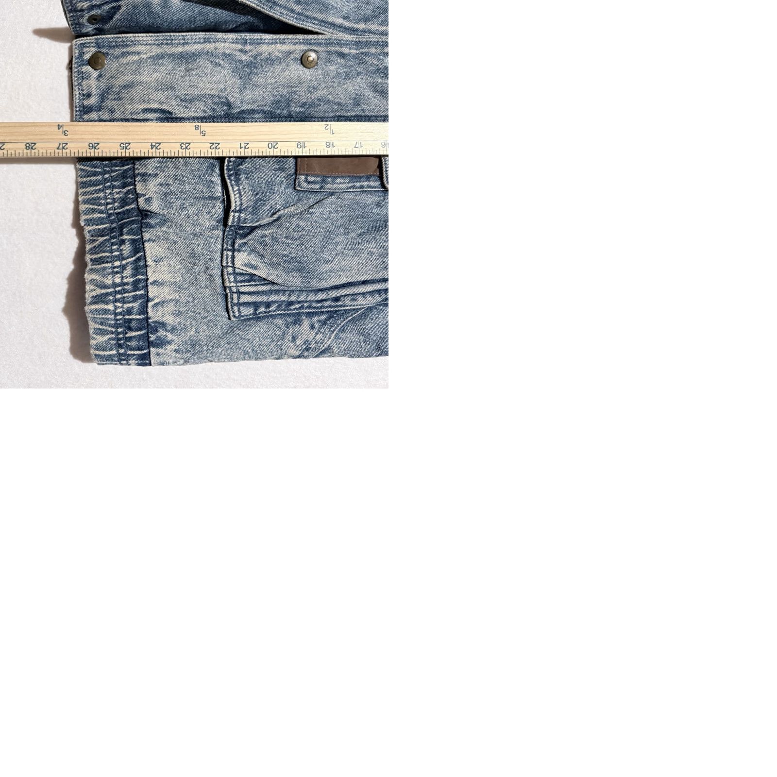 Vintage VINTAGE Eagles Ridge Trucker Jacket Blue Denim Leather Trim Heavy Lined - Medium Jacket Men Blue 90s Casual Workwear Size US M / EU 48-50 / 2 - 9 Thumbnail