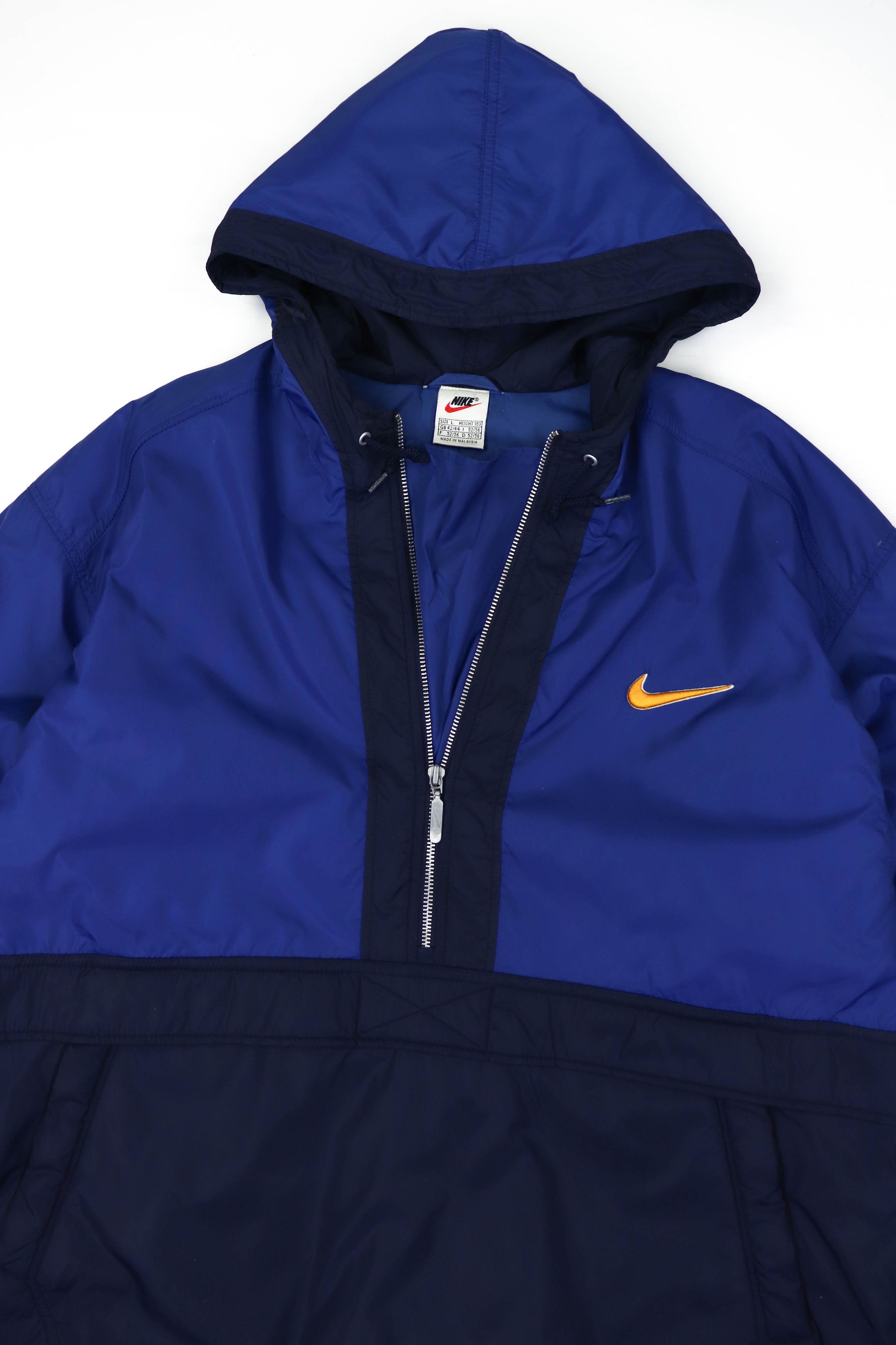 Nike Nike Vintage 90s Nylon Insulated Oversized Anorak Jacket Size US L / EU 52-54 / 3 - 5 Thumbnail
