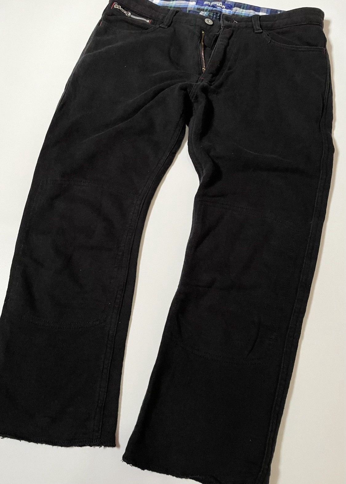 Junya Watanabe Junya watanabe cdg man AD2011 black raw edge trousers Size US 30 / EU 46 - 3 Thumbnail