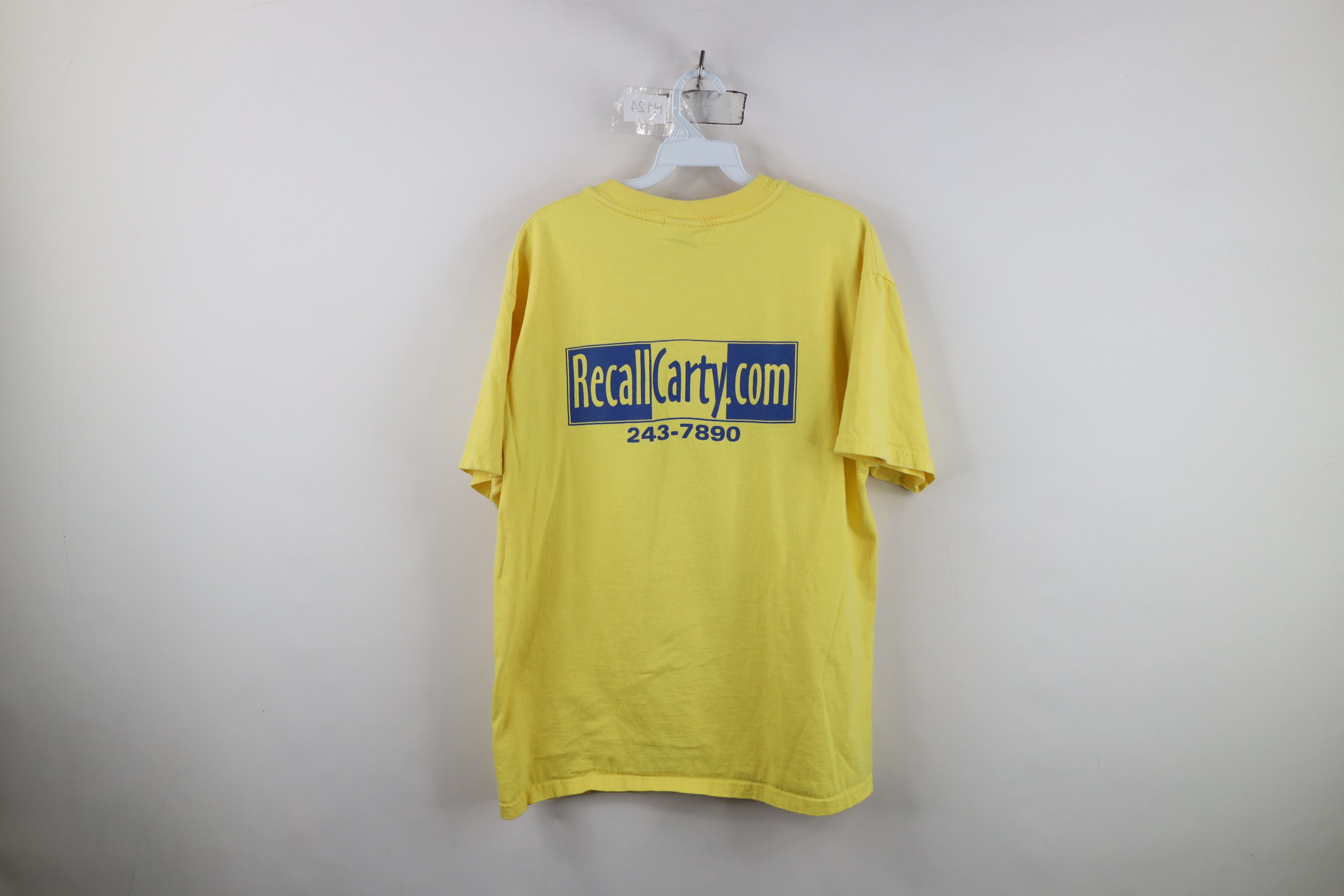 Vintage Vintage Y2K Finkbeiner Toledo Ohio Mayor T-Shirt Yellow Size US L / EU 52-54 / 3 - 11 Thumbnail