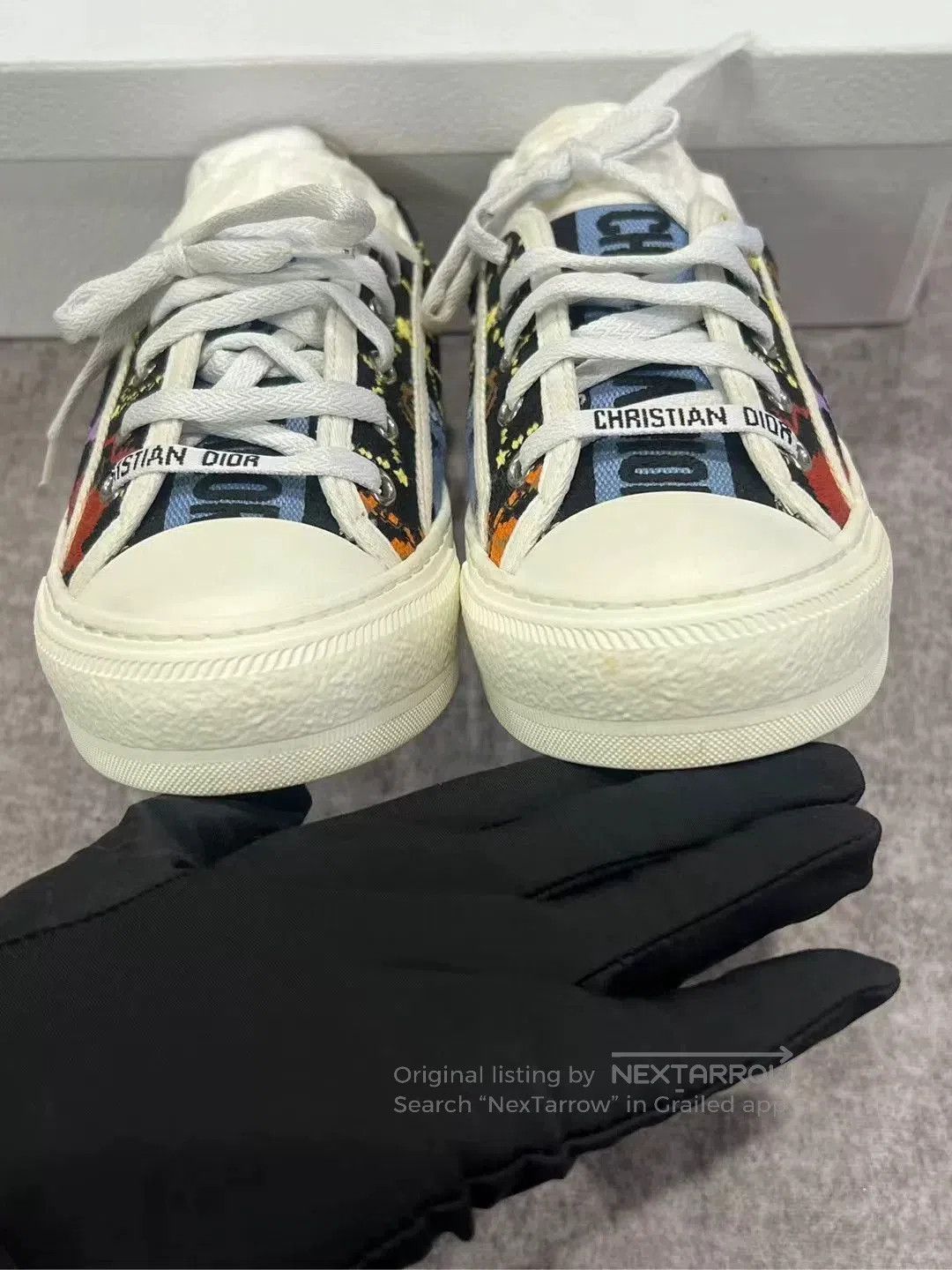 Dior Dior Floral Print Sneakers. Size US 4 / IT 34 - 4 Thumbnail