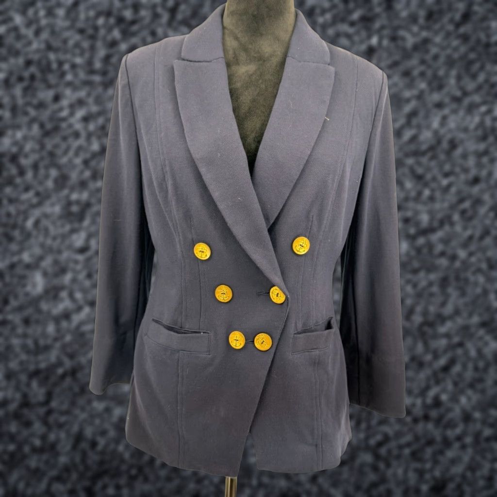 Vintage VINTAGE Cabi Nautical Blazer Womens 8 Navy Double Breasted Gold Buttons Grand Slam Size M / US 6-8 / IT 42-44 - 1 Thumbnail