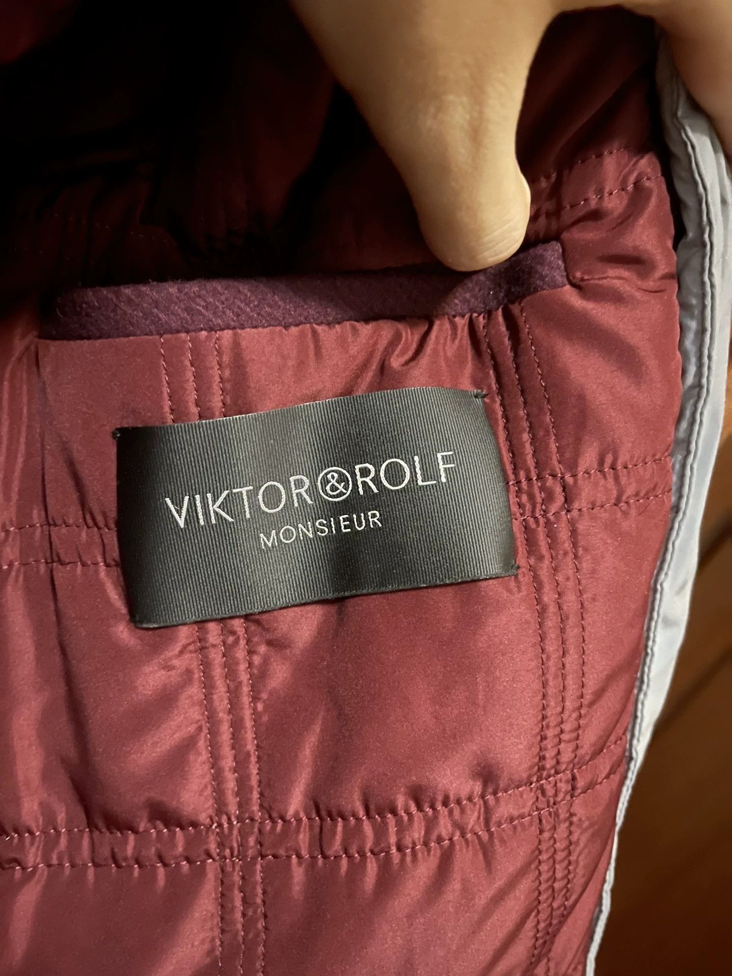 Viktor & Rolf Red Double-Breasted Hooded Coat Size S Size US XXS / EU 40 - 6 Thumbnail