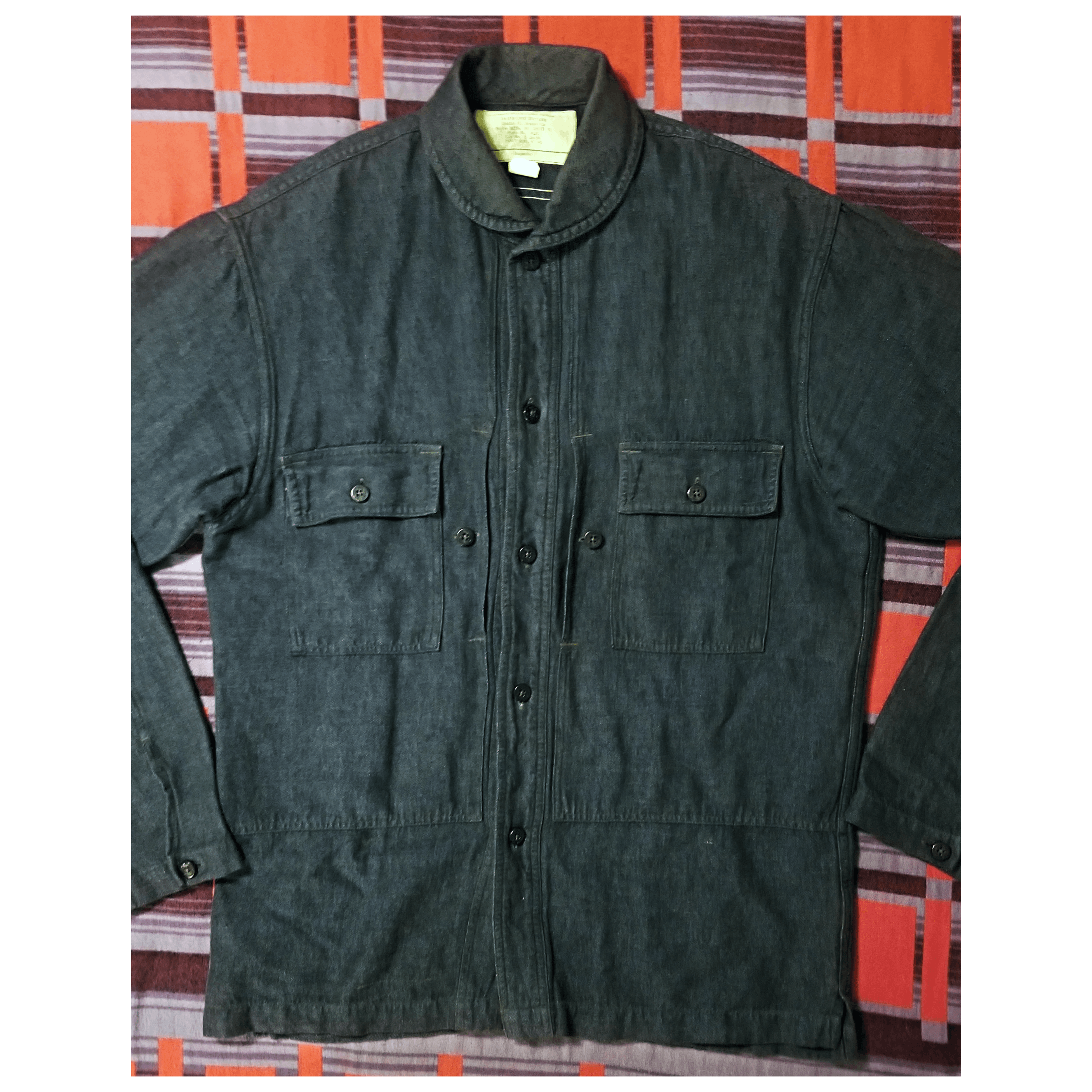 RRL Ralph Lauren DOUBLE RL RALPH LAUREN RRL INDIGO DYED LINEN JACKET- MED Size US M / EU 48-50 / 2 - 3 Thumbnail