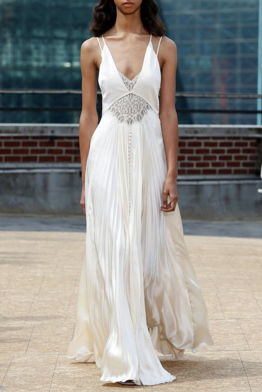 Jonathan Simkhai Jonathan Simkhai Kolbi Charmeuse Dress Wedding Size S / US 4 / IT 40 - 1 Thumbnail