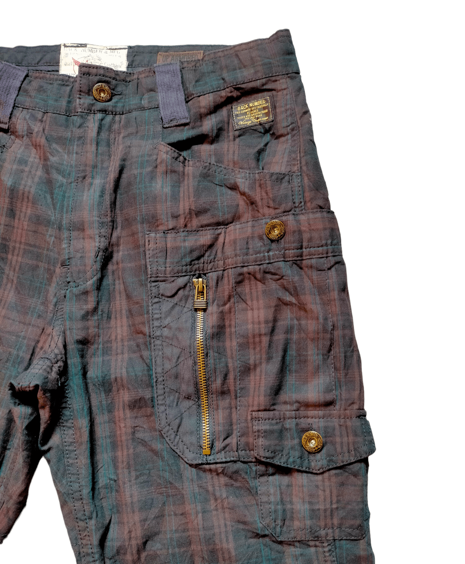 Hysteric Glamour Made in japan Back Number Tactical Multipocket Plaid Pants Size US 30 / EU 46 - 5 Thumbnail
