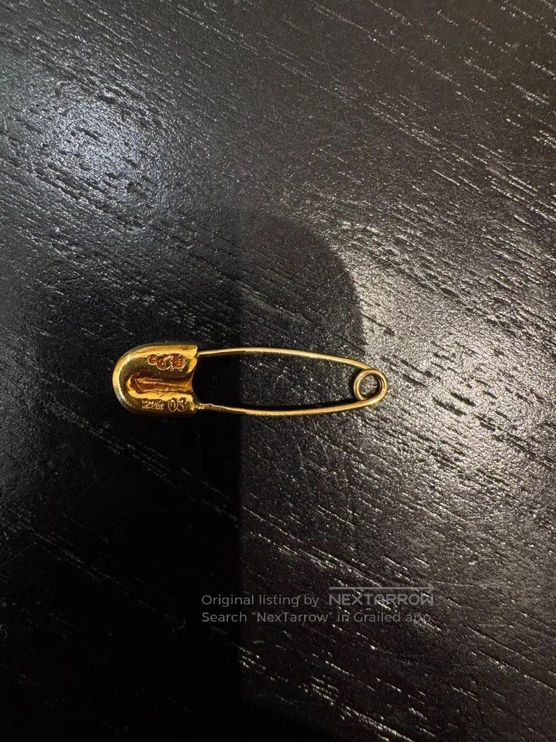 Chrome Hearts CHROME HEARTS Gold Single Diamond White Diamond Cross Flow Size ONE SIZE - 2 Thumbnail