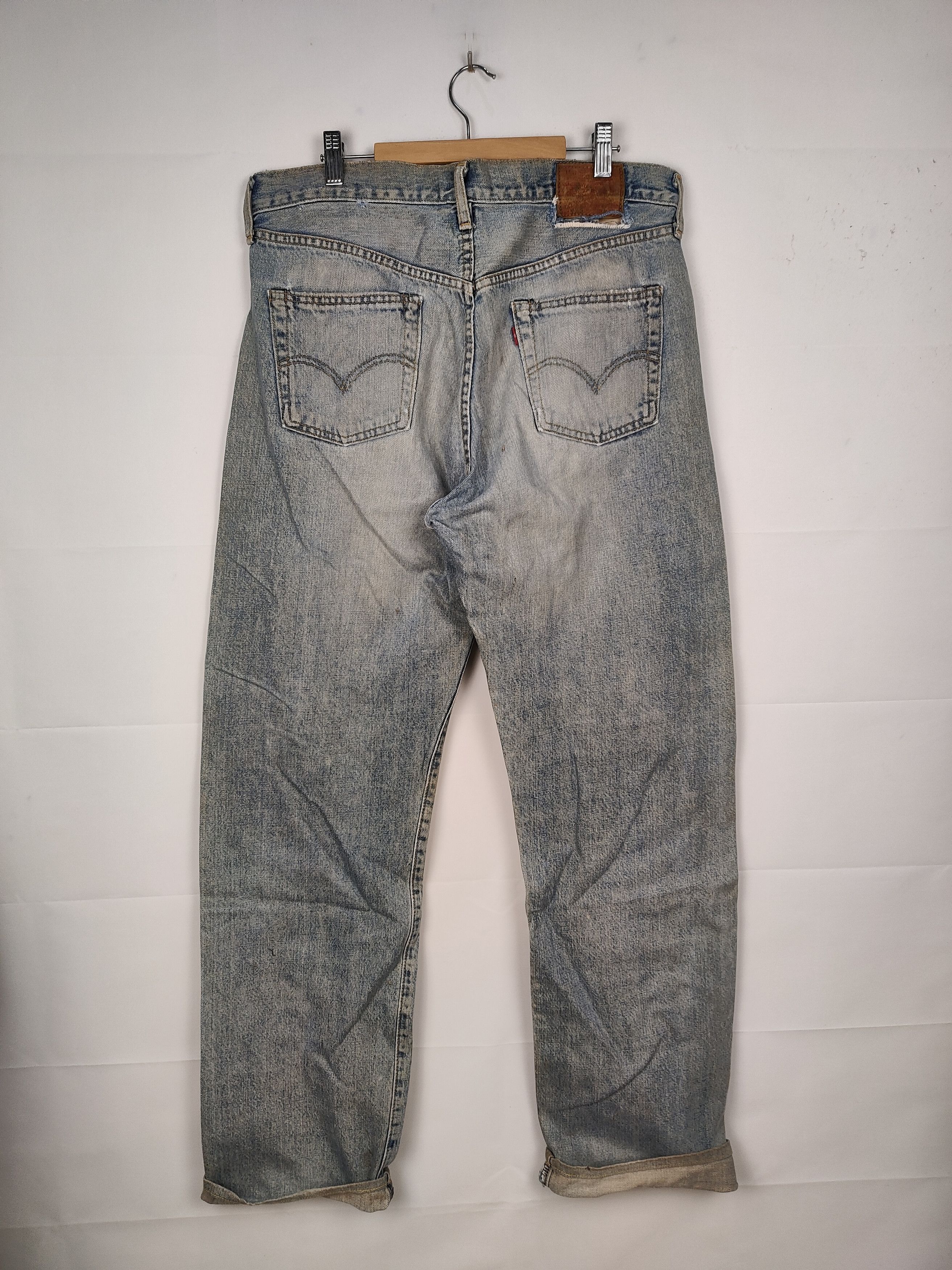 Levi's × Vintage Vintage Levi's Big E J22 button Selvedge Denim Pant Size US 33 - 3 Thumbnail