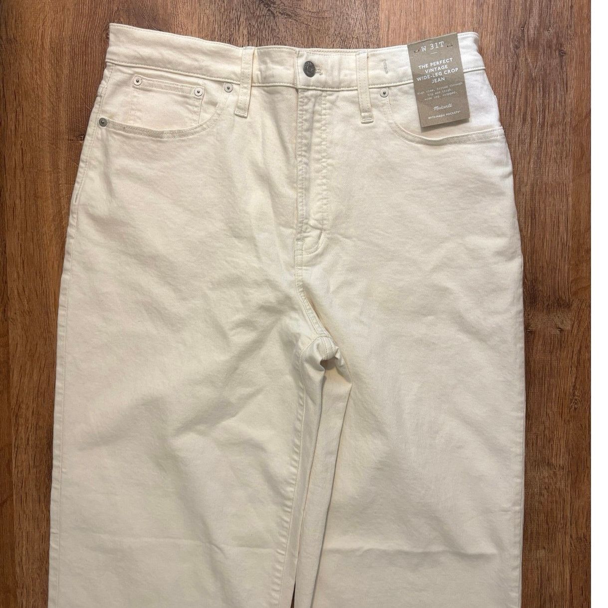 Madewell NWT Madewell The Tall Perfect Vintage Wide-Leg Crop Jean 31 Size 31" - 5 Thumbnail